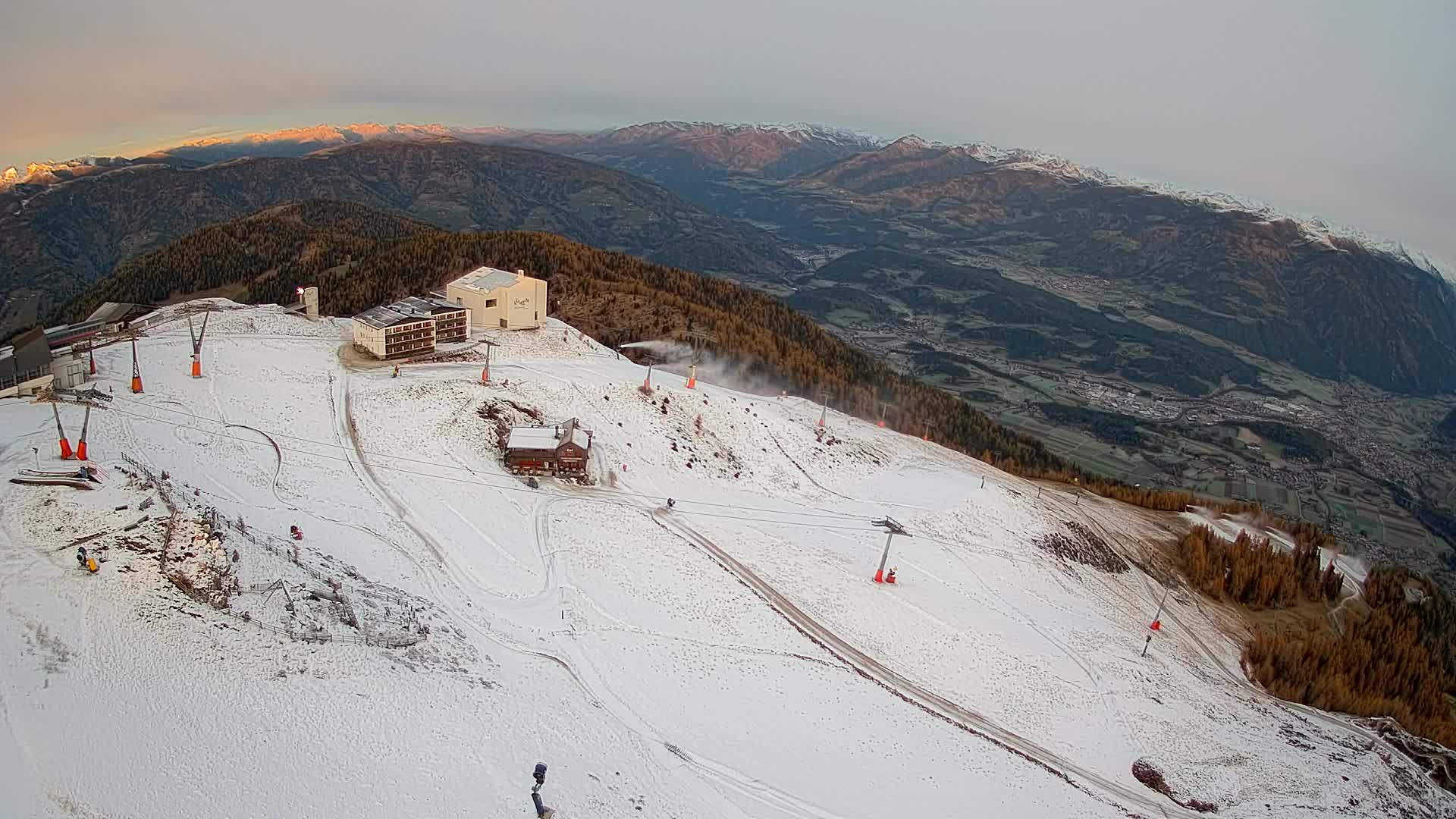 Kronplatz peak Ski resort | view to Bruneck