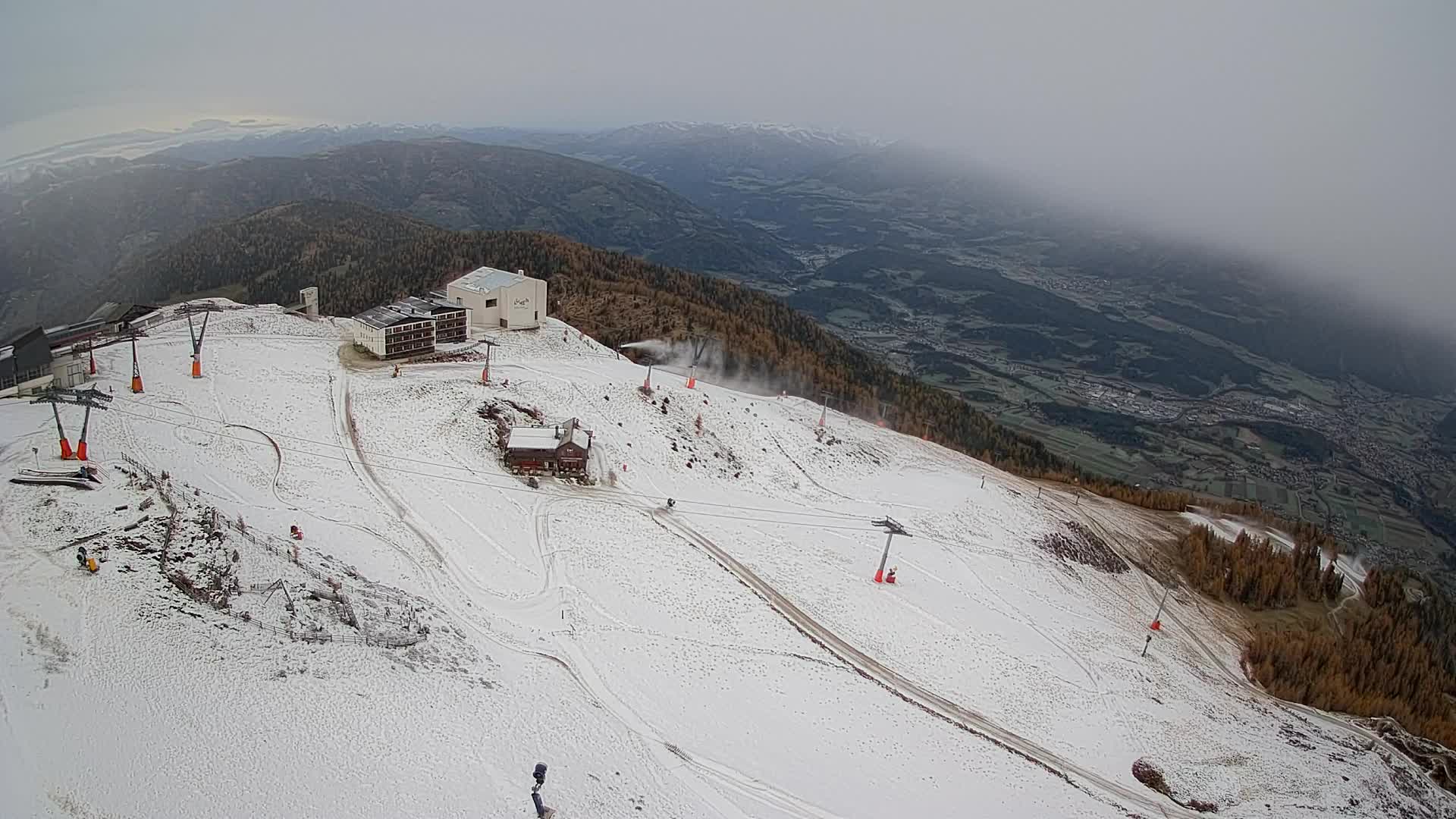 Smučišče Kronplatz – vrh | pogled na Bruneck