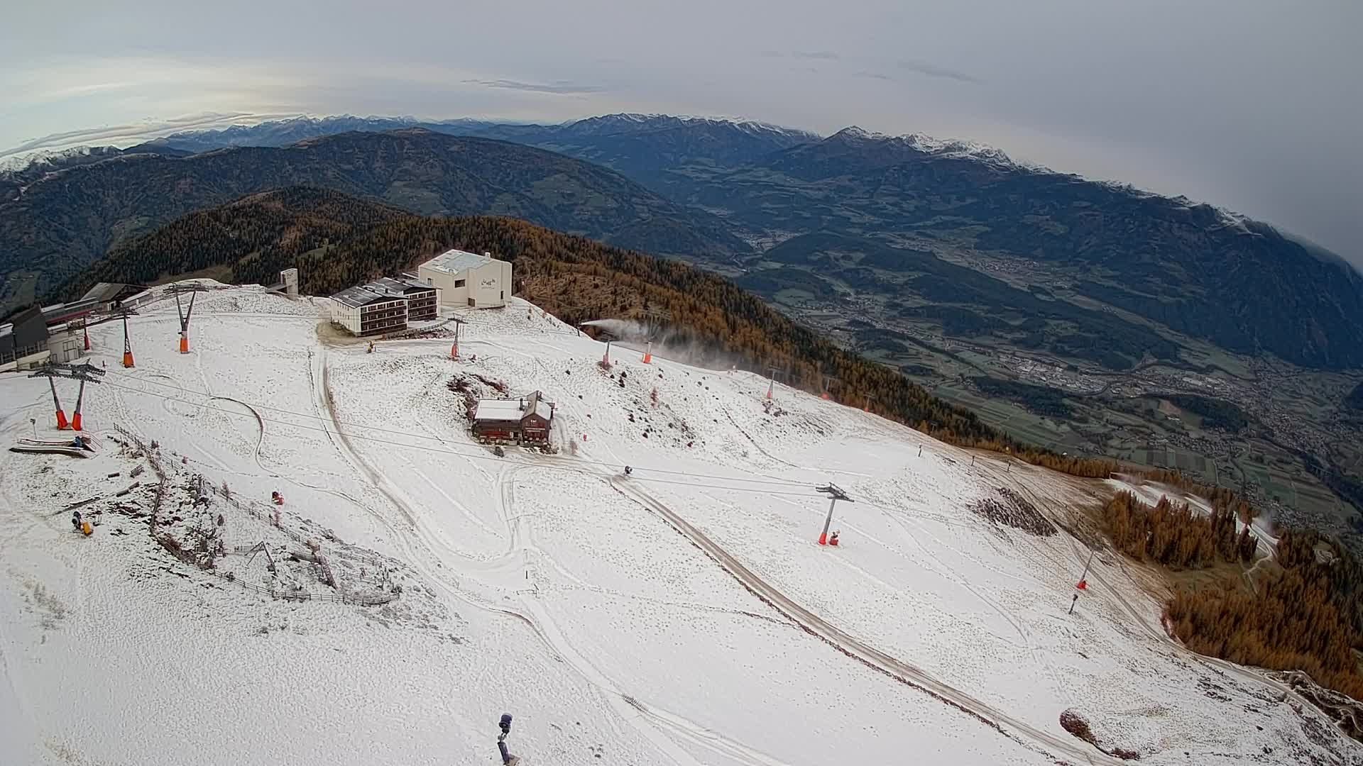 Kronplatz peak Ski resort | view to Bruneck