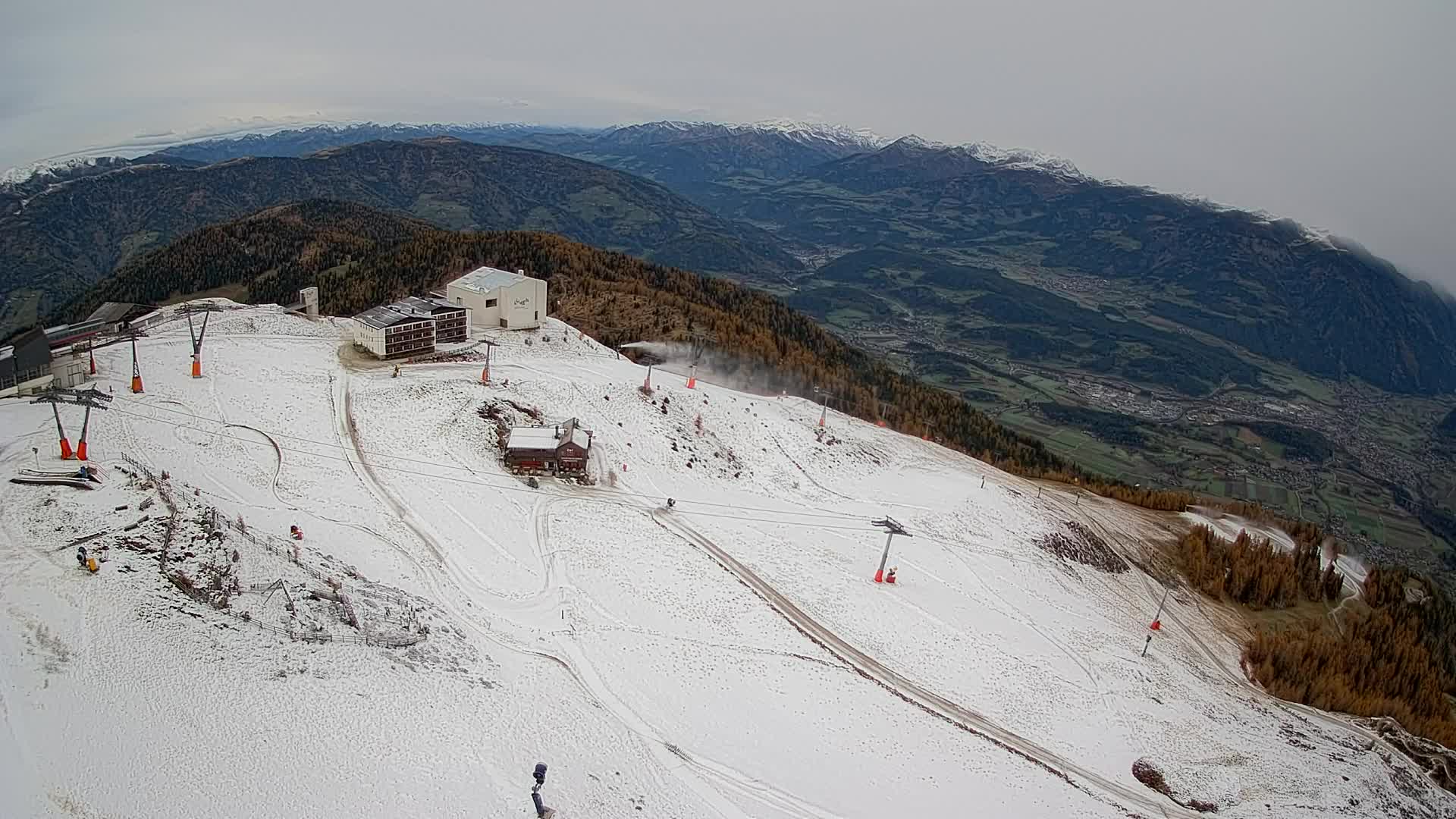 Smučišče Kronplatz – vrh | pogled na Bruneck