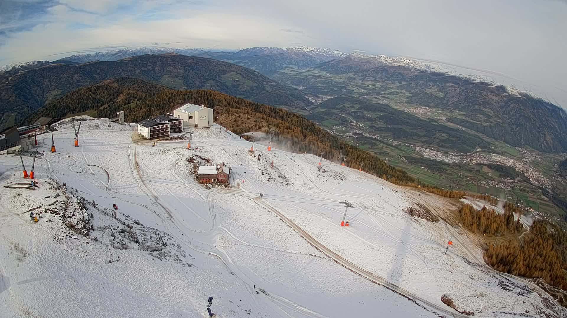 Kronplatz peak Ski resort | view to Bruneck
