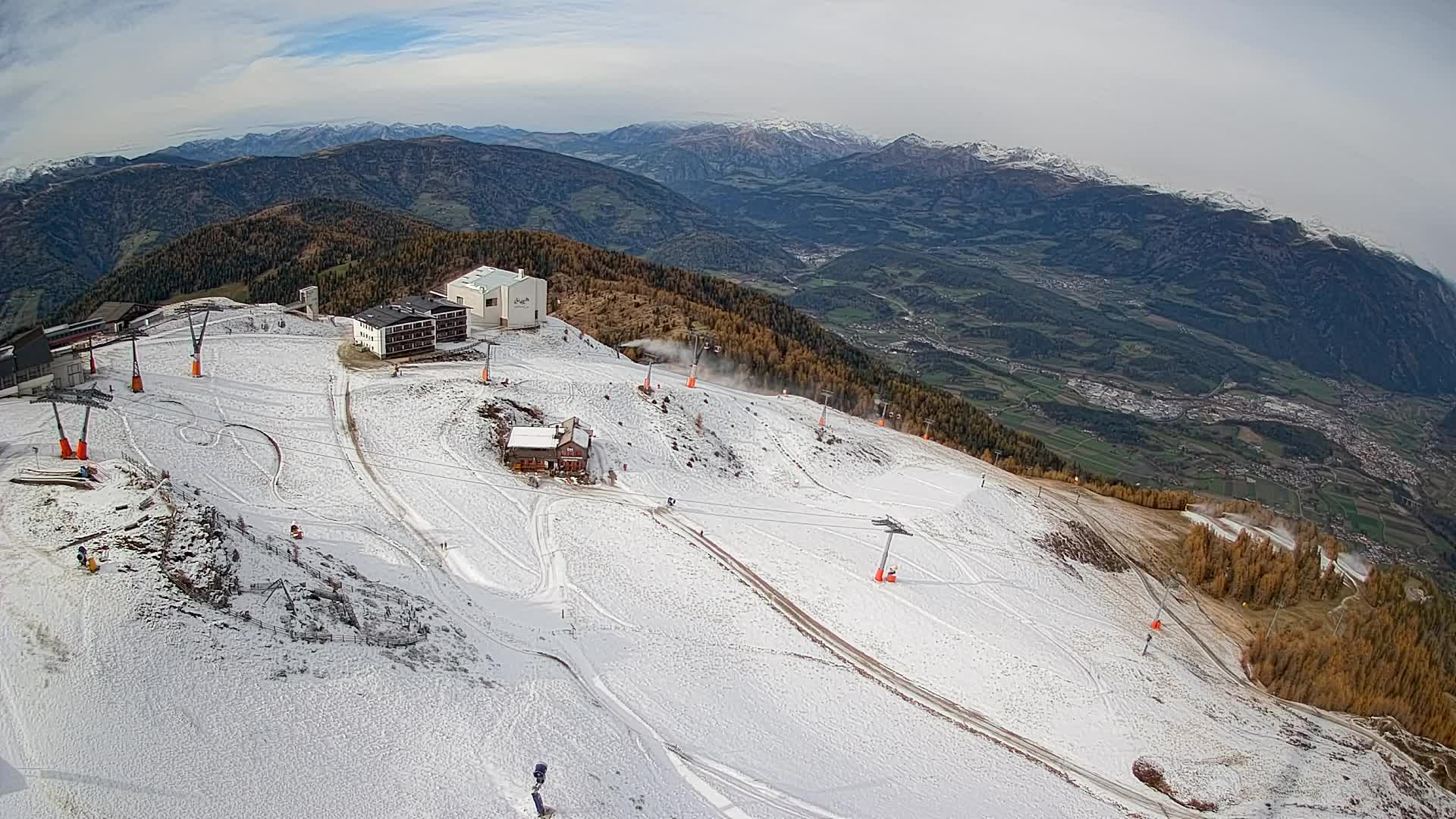 Kronplatz peak Ski resort | view to Bruneck
