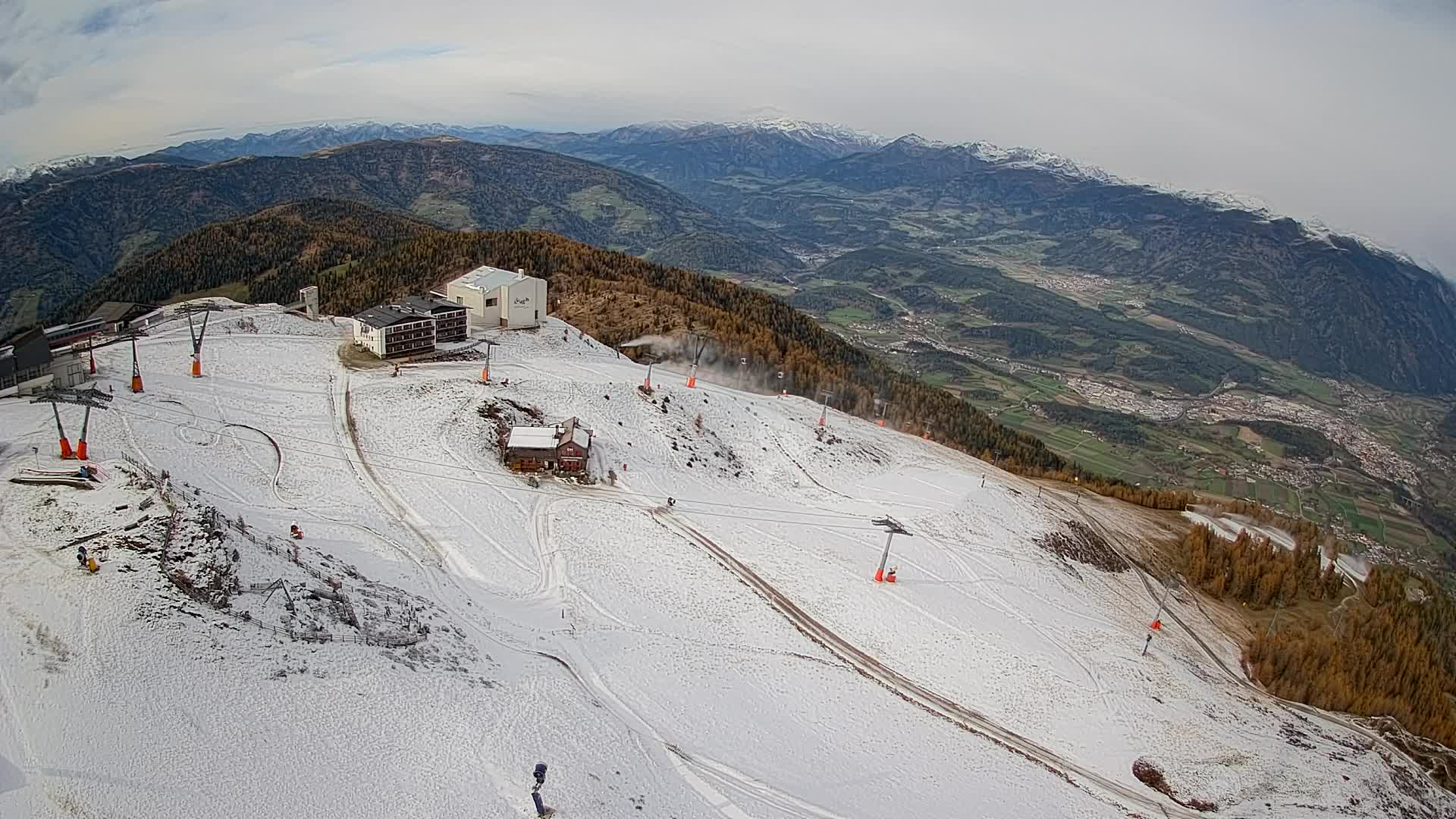 Smučišče Kronplatz – vrh | pogled na Bruneck