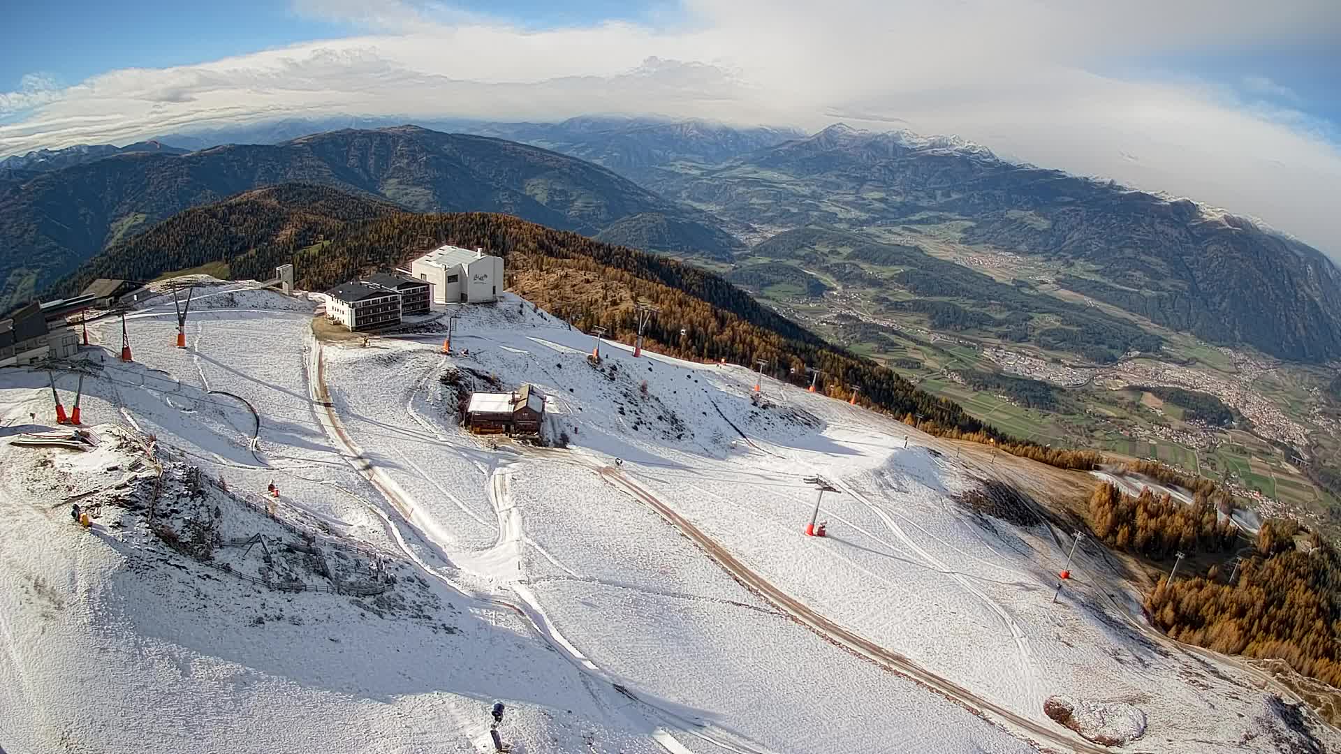 Smučišče Kronplatz – vrh | pogled na Bruneck