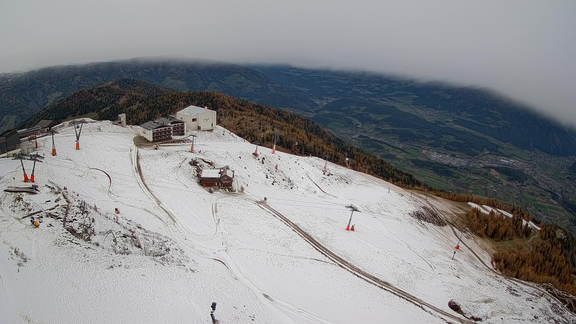 Smučišče Kronplatz – vrh | pogled na Bruneck
