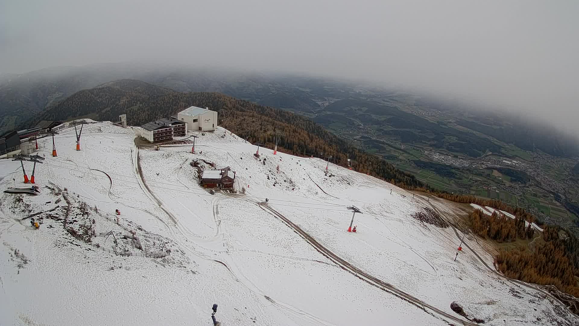 Kronplatz peak Ski resort | view to Bruneck