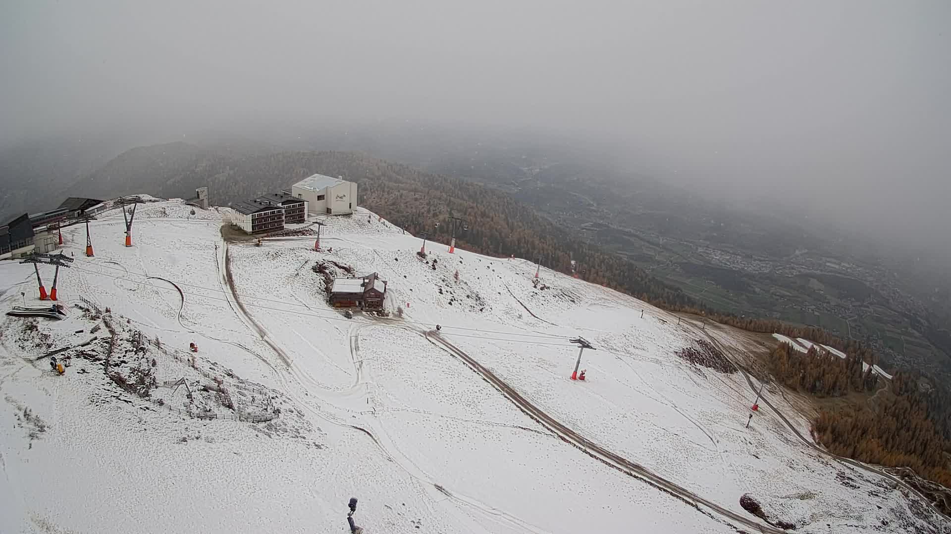 Skigebiet Kronplatz Gipfel | Blick auf Bruneck