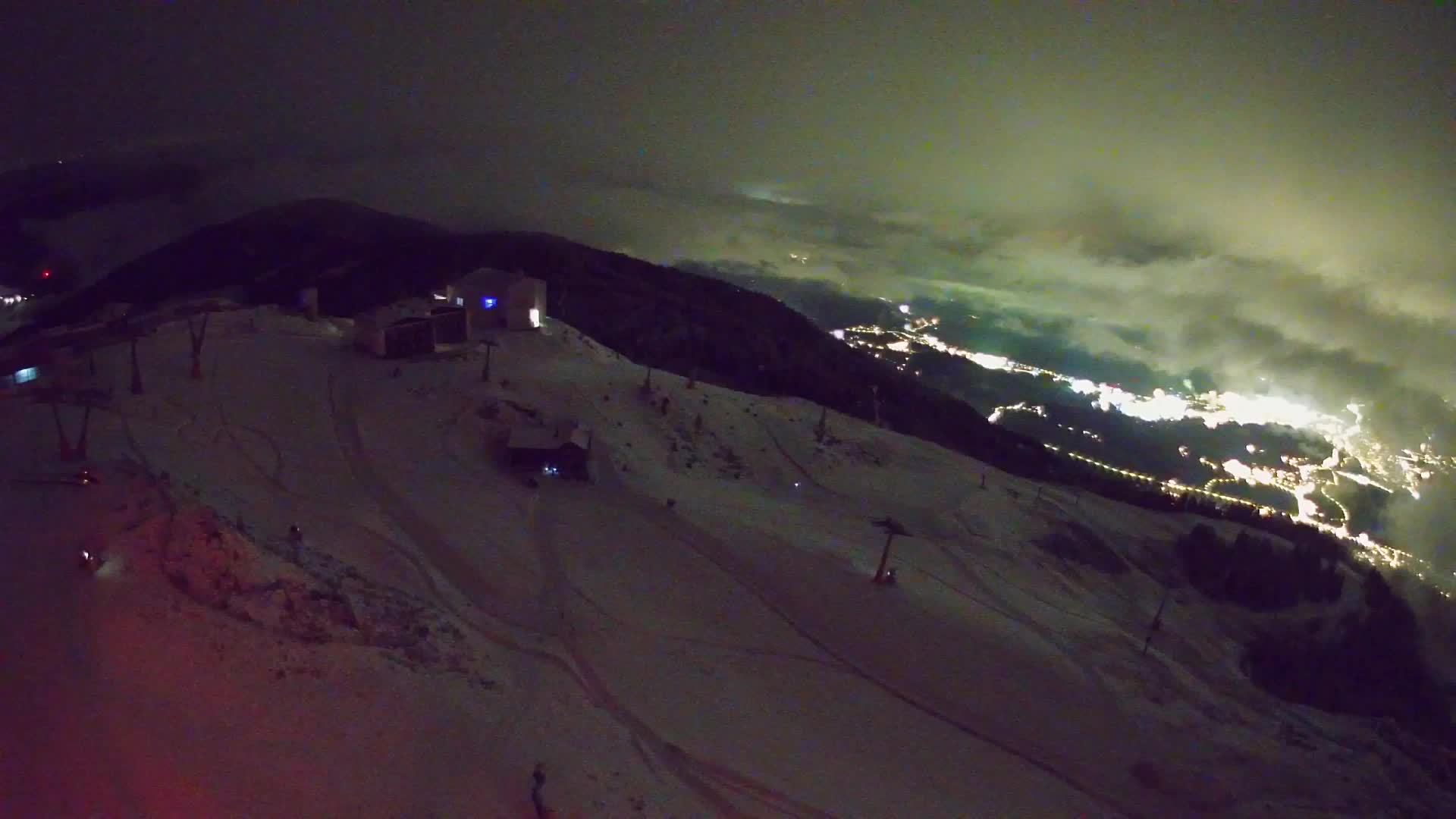 Station de ski Kronplatz sommet | vue sur Brunico
