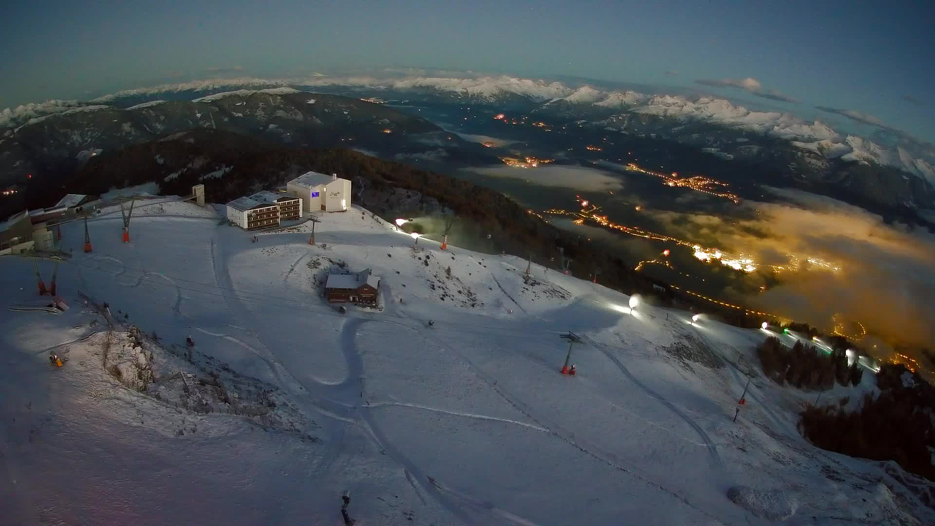 Smučišče Kronplatz – vrh | pogled na Bruneck