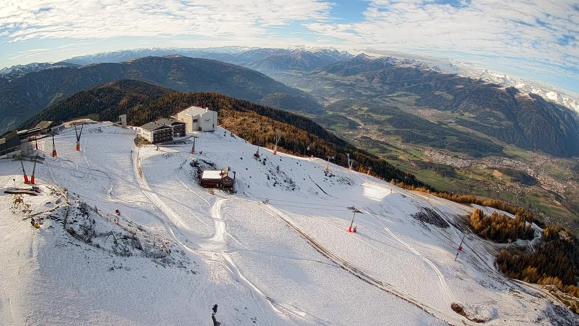 Kronplatz peak Ski resort | view to Bruneck