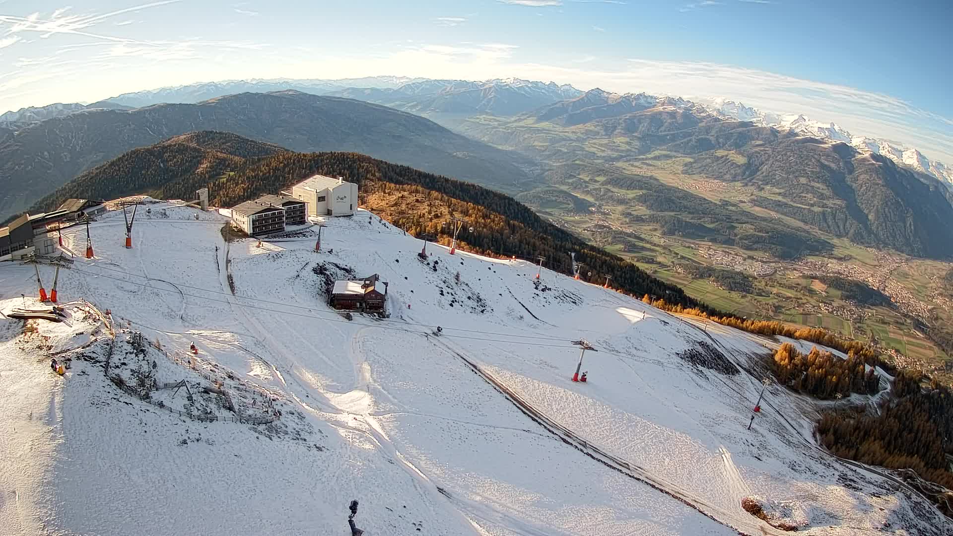 Kronplatz peak Ski resort | view to Bruneck