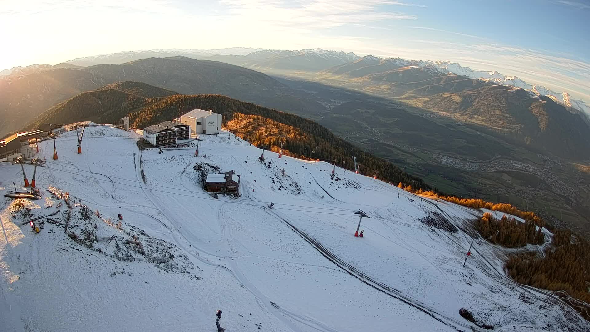 Kronplatz peak Ski resort | view to Bruneck
