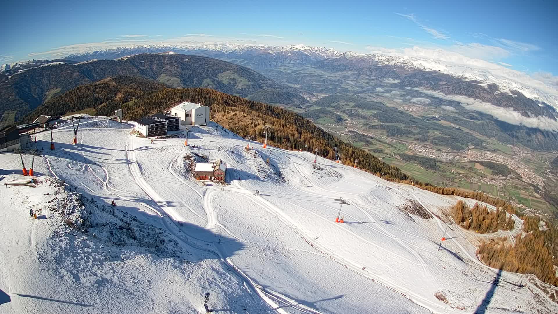 Smučišče Kronplatz – vrh | pogled na Bruneck