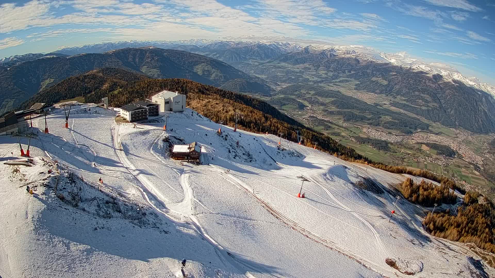 Smučišče Kronplatz – vrh | pogled na Bruneck