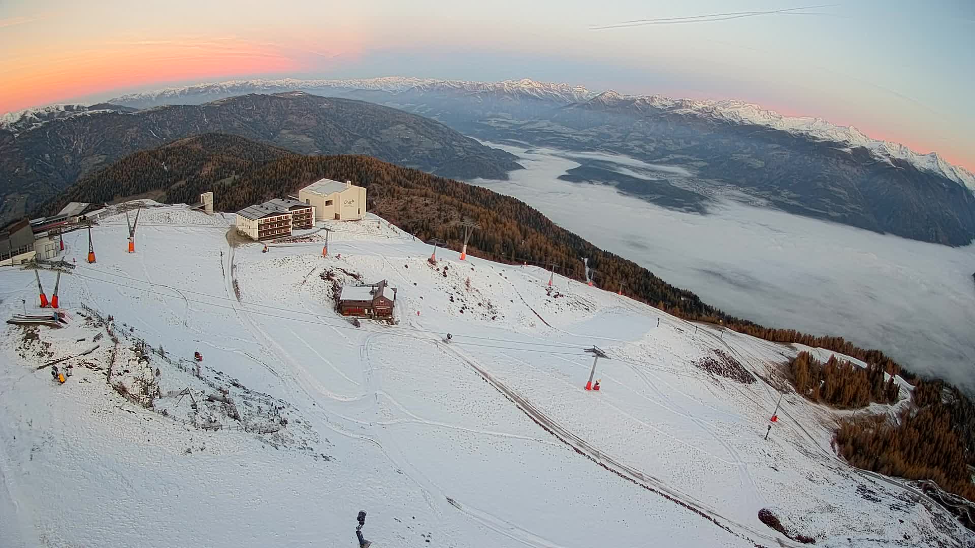 Stazione sciistica di Plan de Corones | vista su Brunico