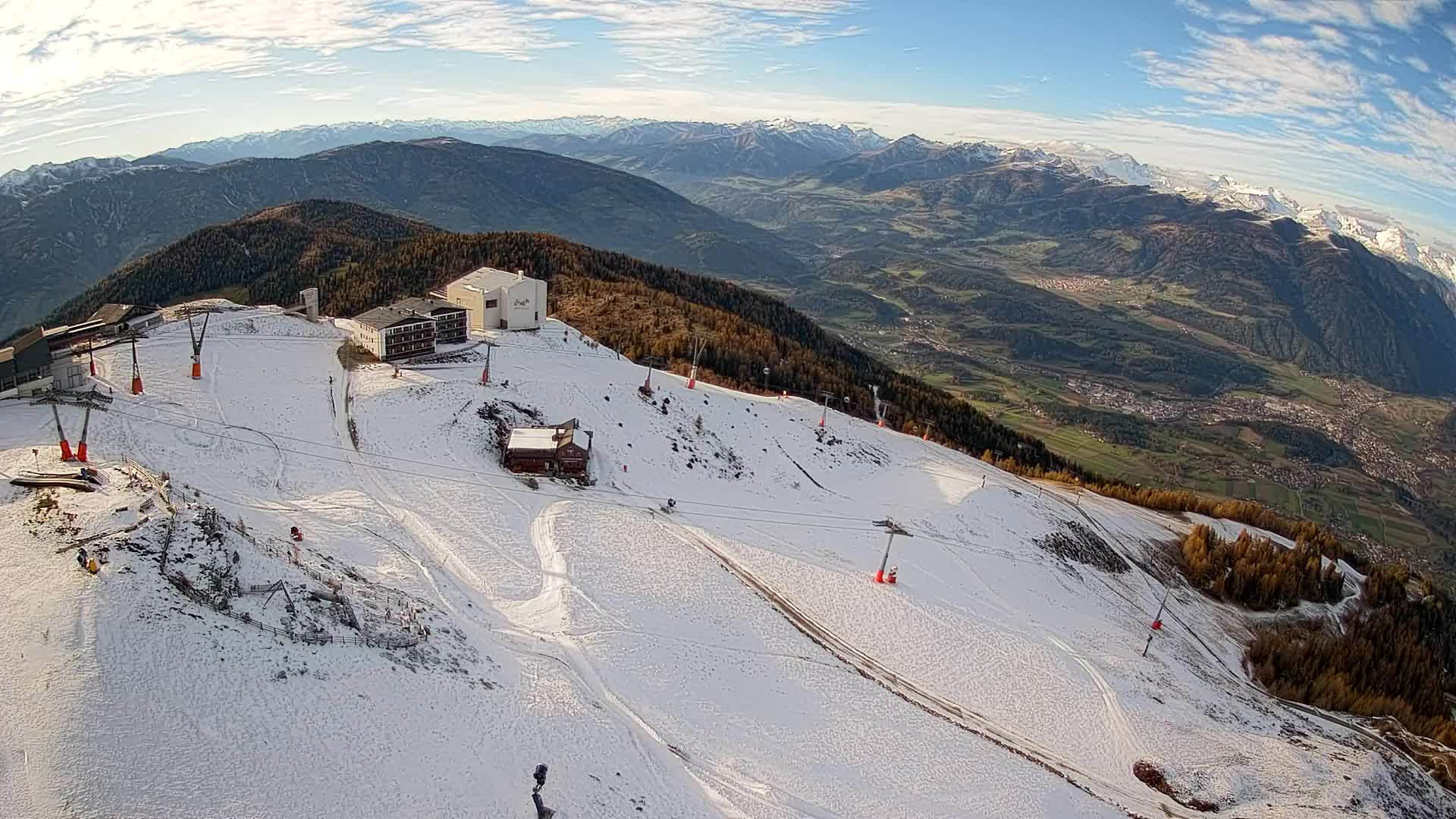 Kronplatz peak Ski resort | view to Bruneck
