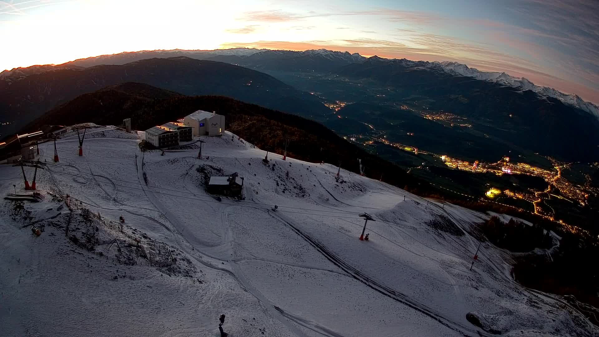 Kronplatz peak Ski resort | view to Bruneck