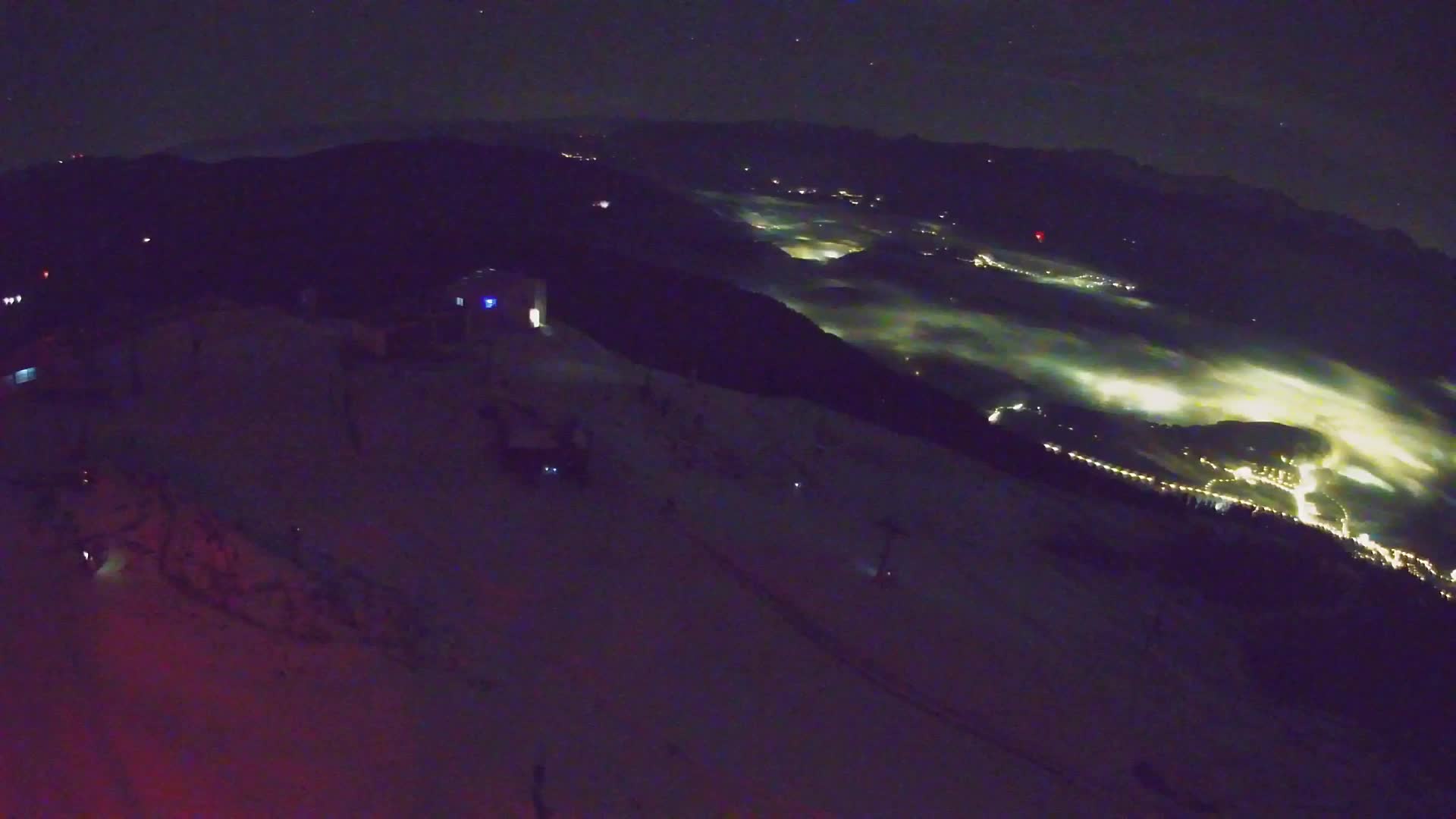 Station de ski Kronplatz sommet | vue sur Brunico