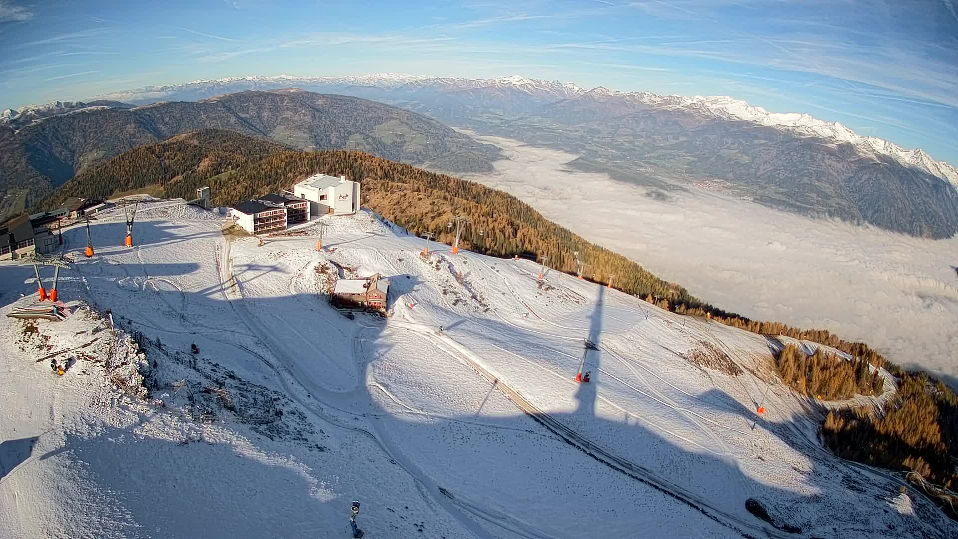 Stazione sciistica di Plan de Corones | vista su Brunico