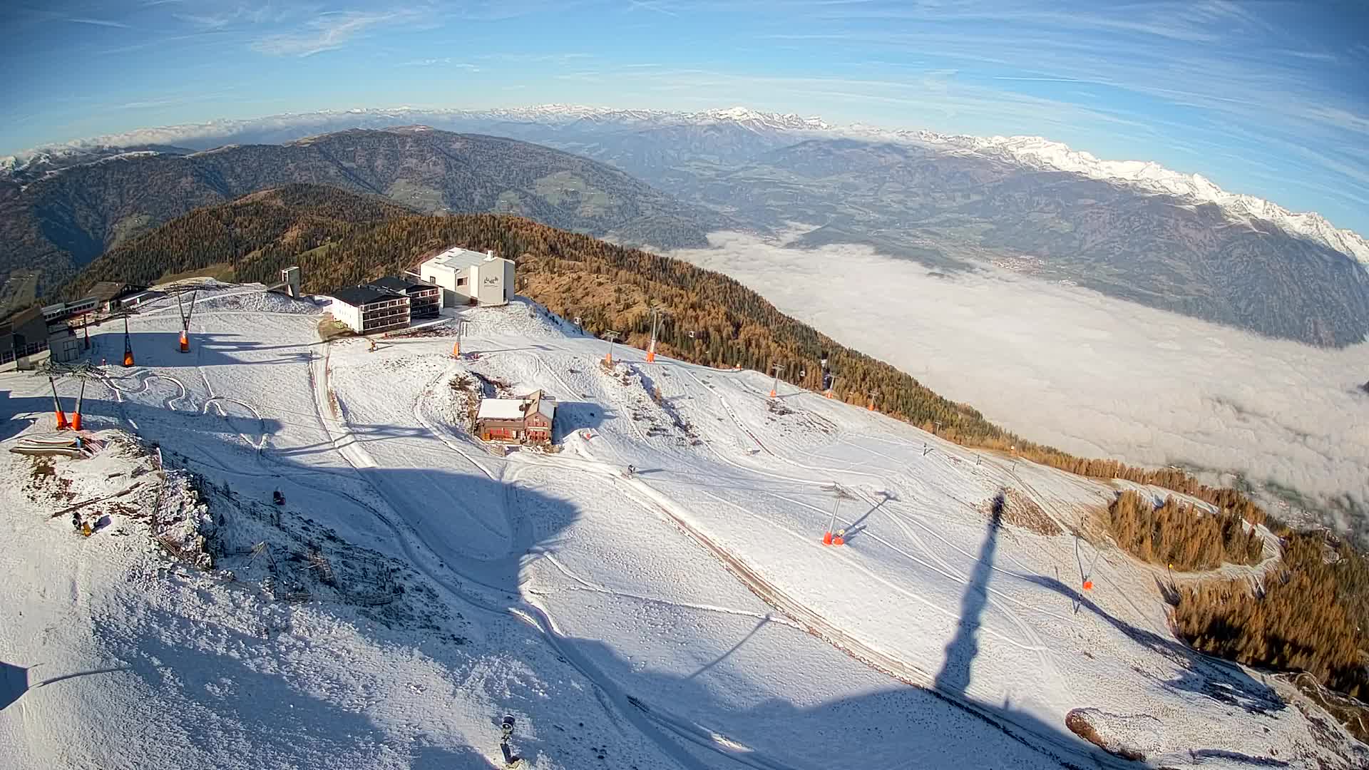 Smučišče Kronplatz – vrh | pogled na Bruneck