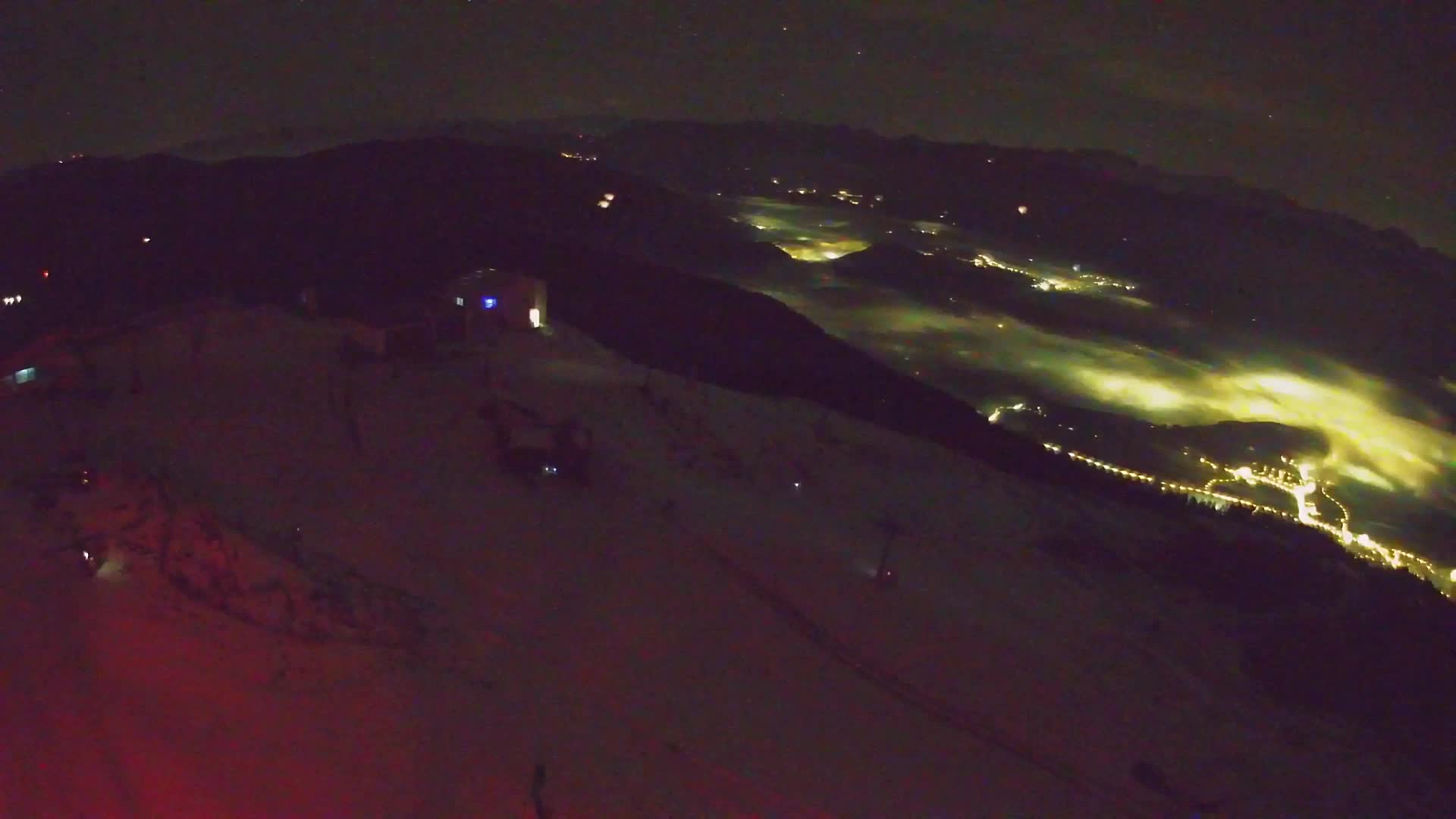 Station de ski Kronplatz sommet | vue sur Brunico