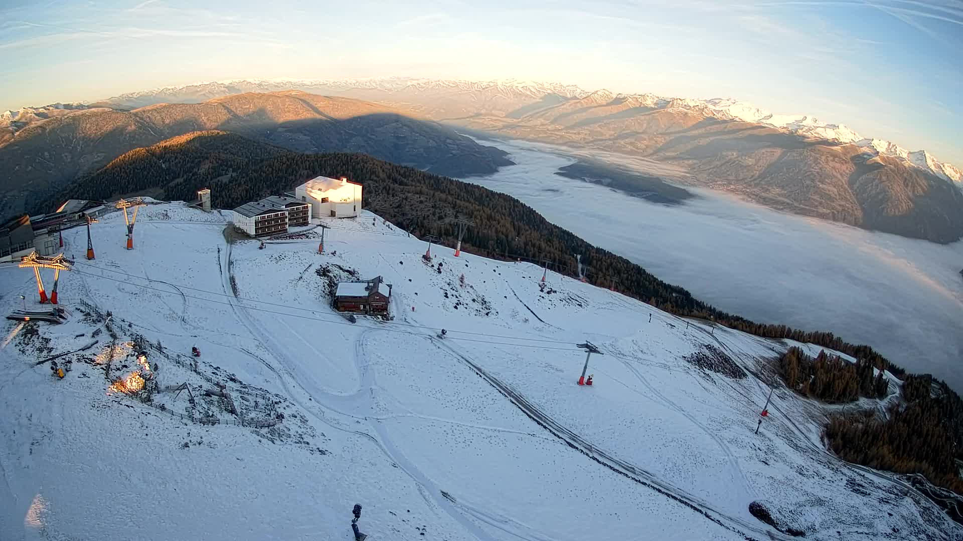 Smučišče Kronplatz – vrh | pogled na Bruneck