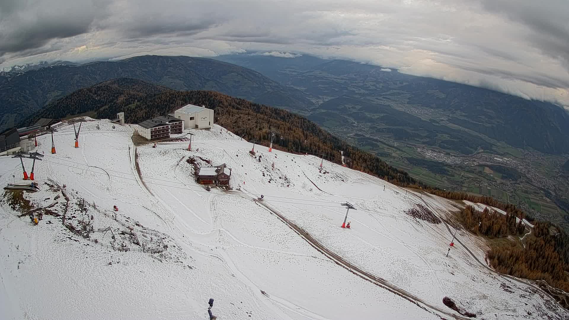 Kronplatz peak Ski resort | view to Bruneck