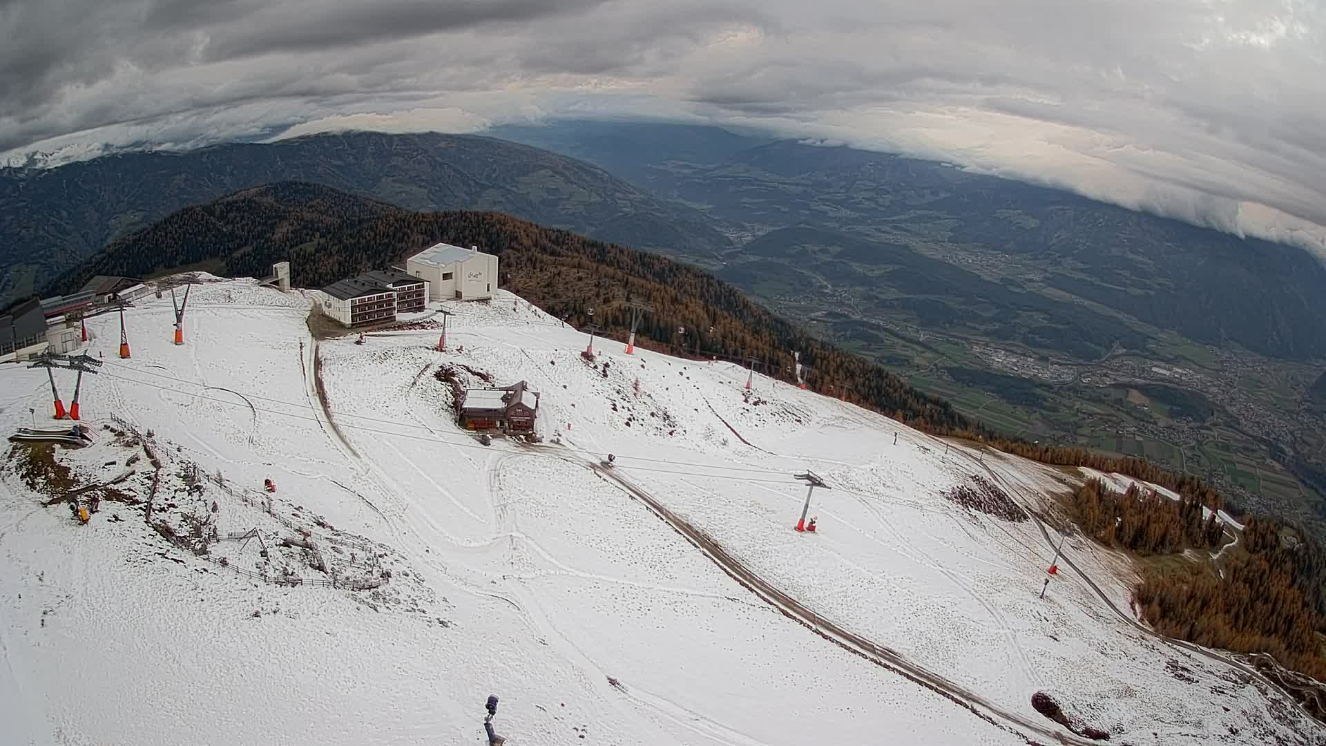 Smučišče Kronplatz – vrh | pogled na Bruneck