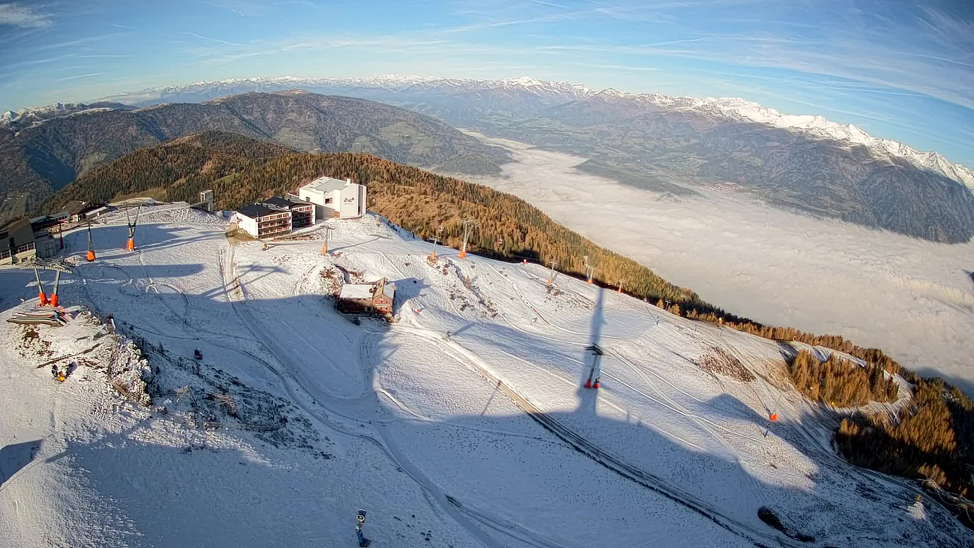 Smučišče Kronplatz – vrh | pogled na Bruneck