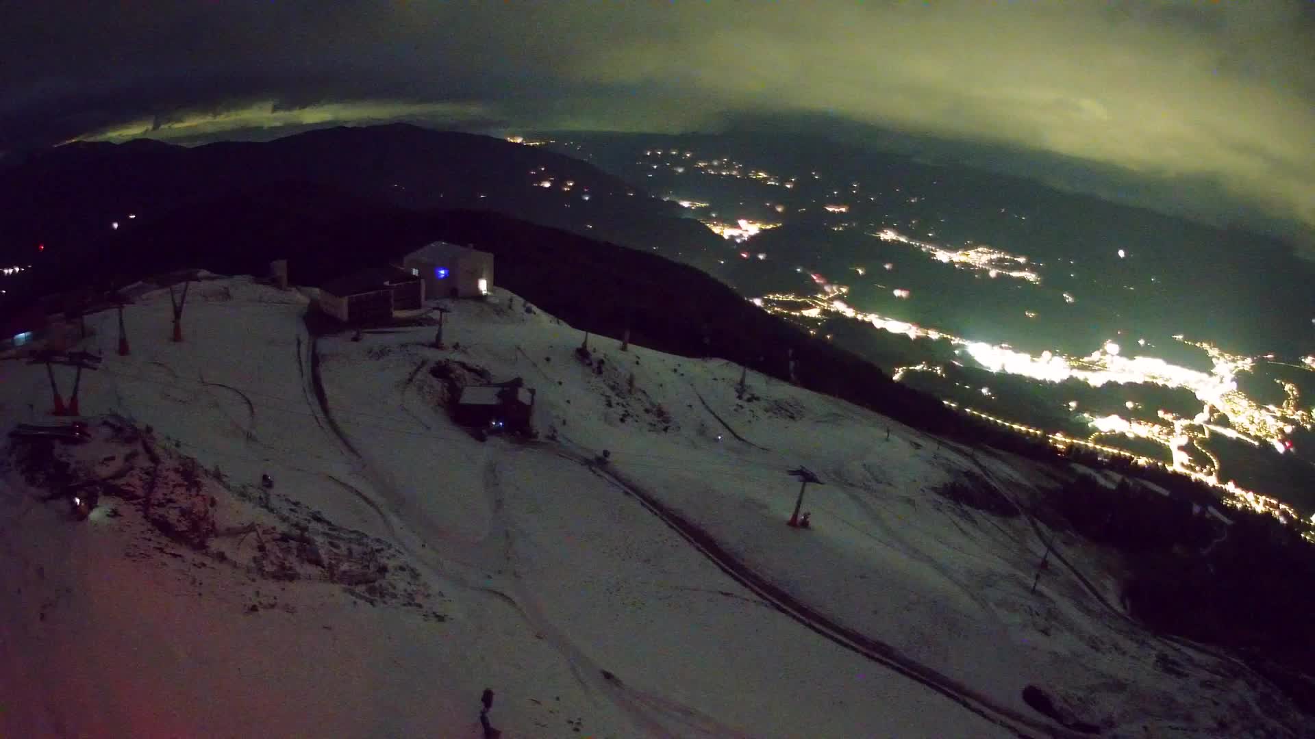 Station de ski Kronplatz sommet | vue sur Brunico