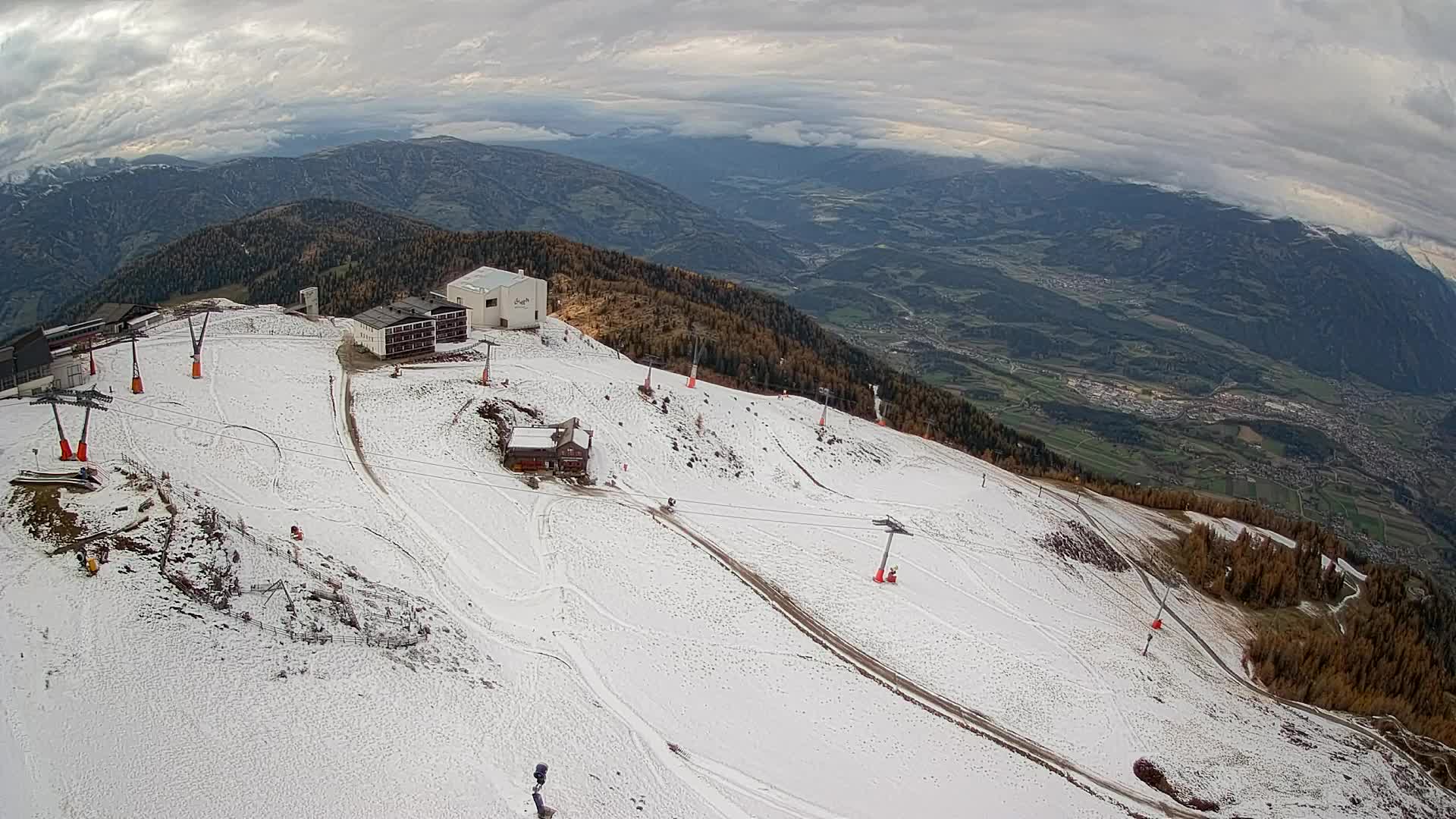 Smučišče Kronplatz – vrh | pogled na Bruneck