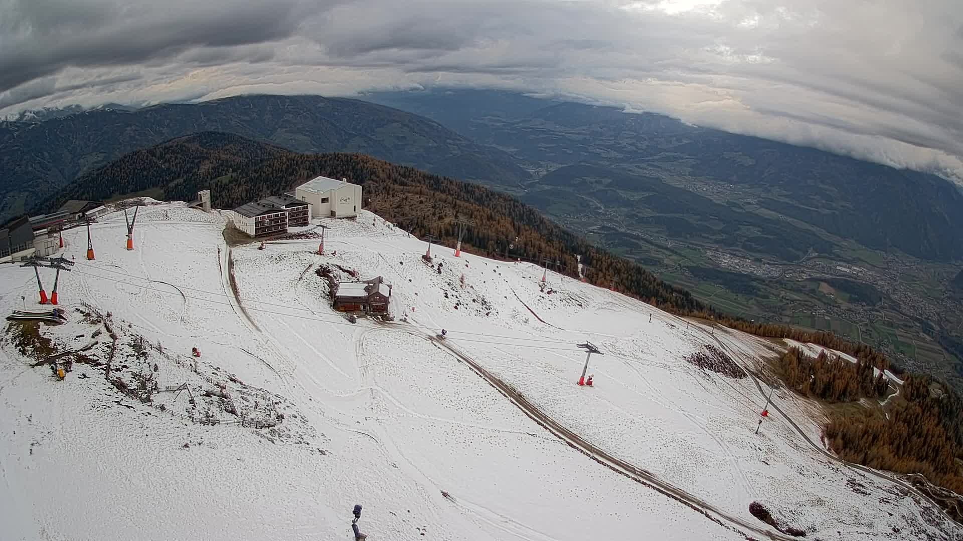 Smučišče Kronplatz – vrh | pogled na Bruneck