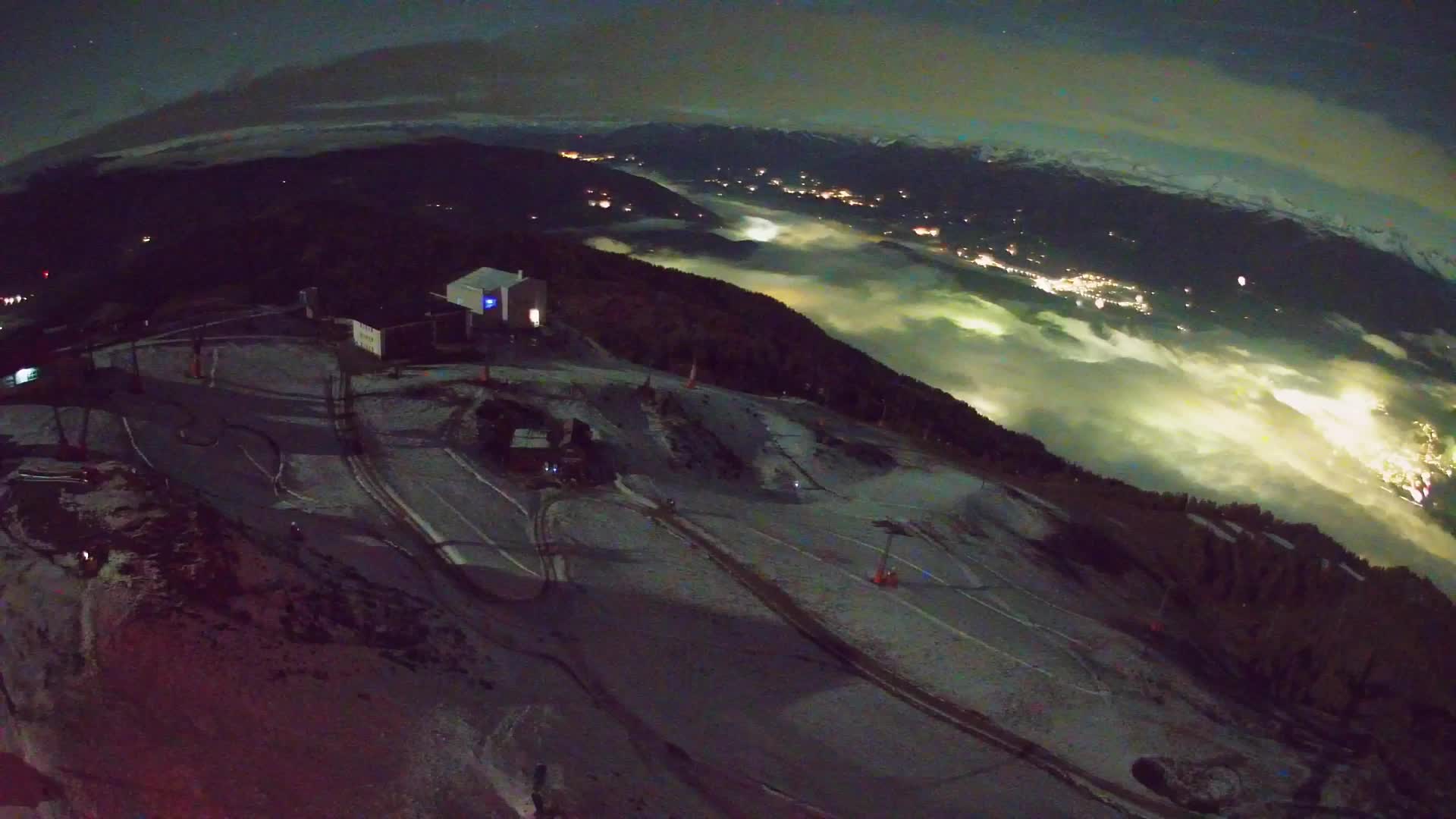 Skigebiet Kronplatz Gipfel | Blick auf Bruneck