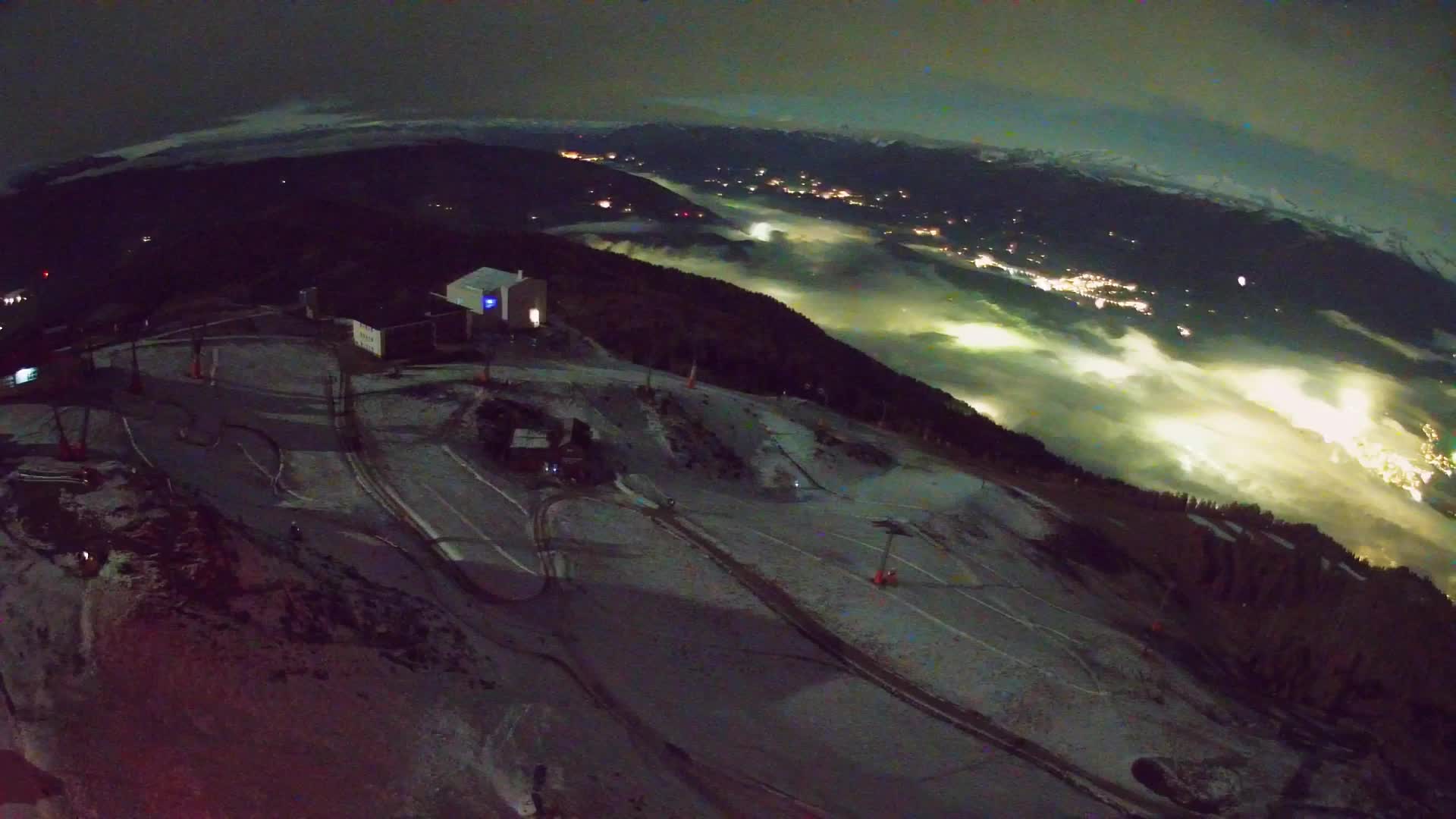 Station de ski Kronplatz sommet | vue sur Brunico