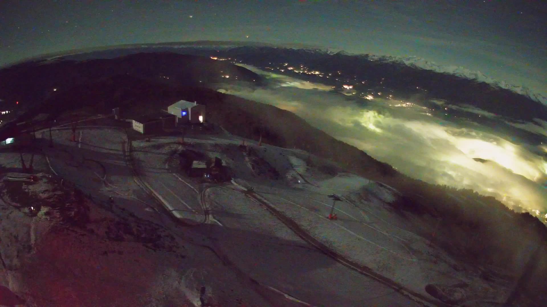 Skigebiet Kronplatz Gipfel | Blick auf Bruneck