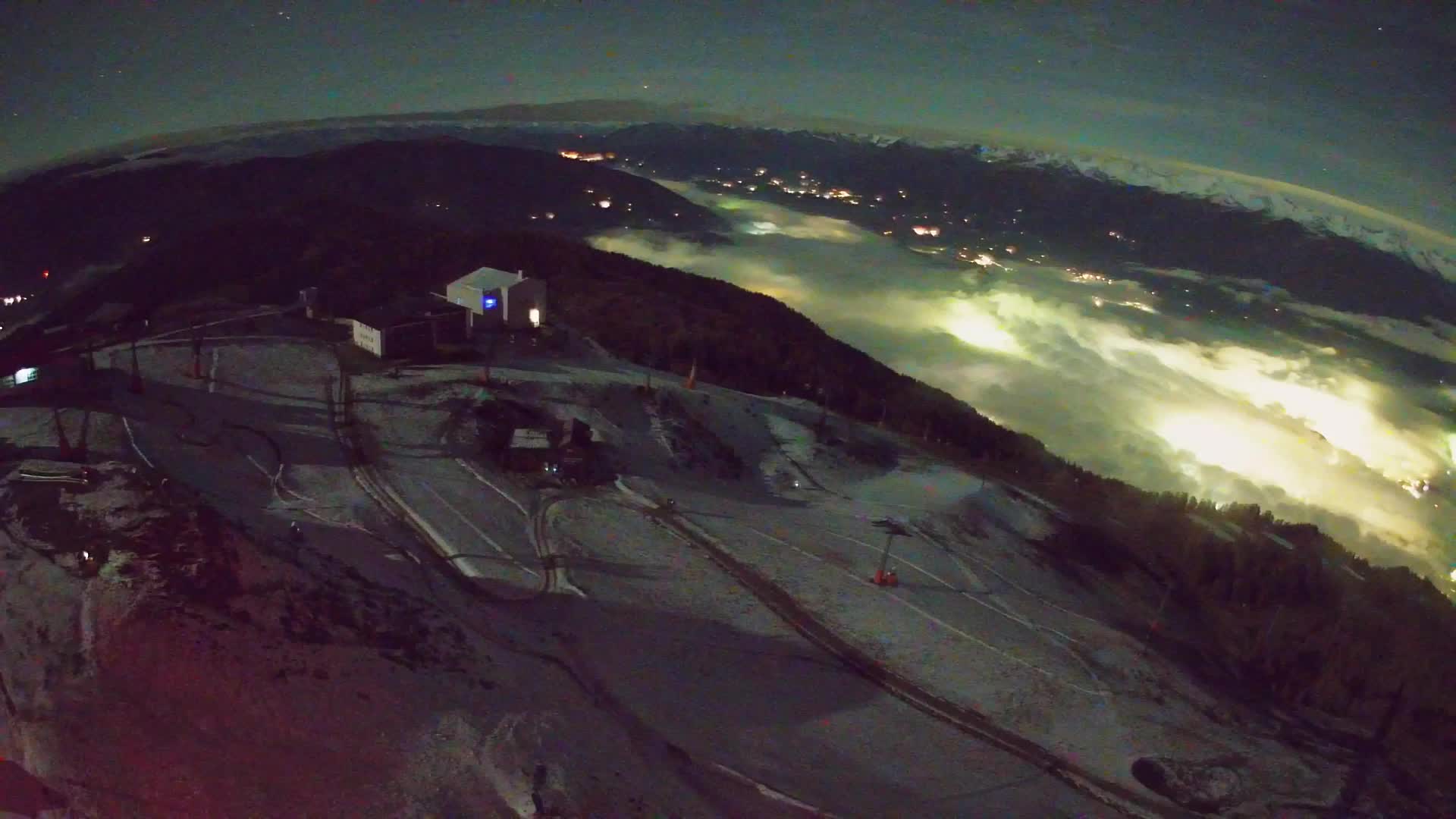 Skigebiet Kronplatz Gipfel | Blick auf Bruneck