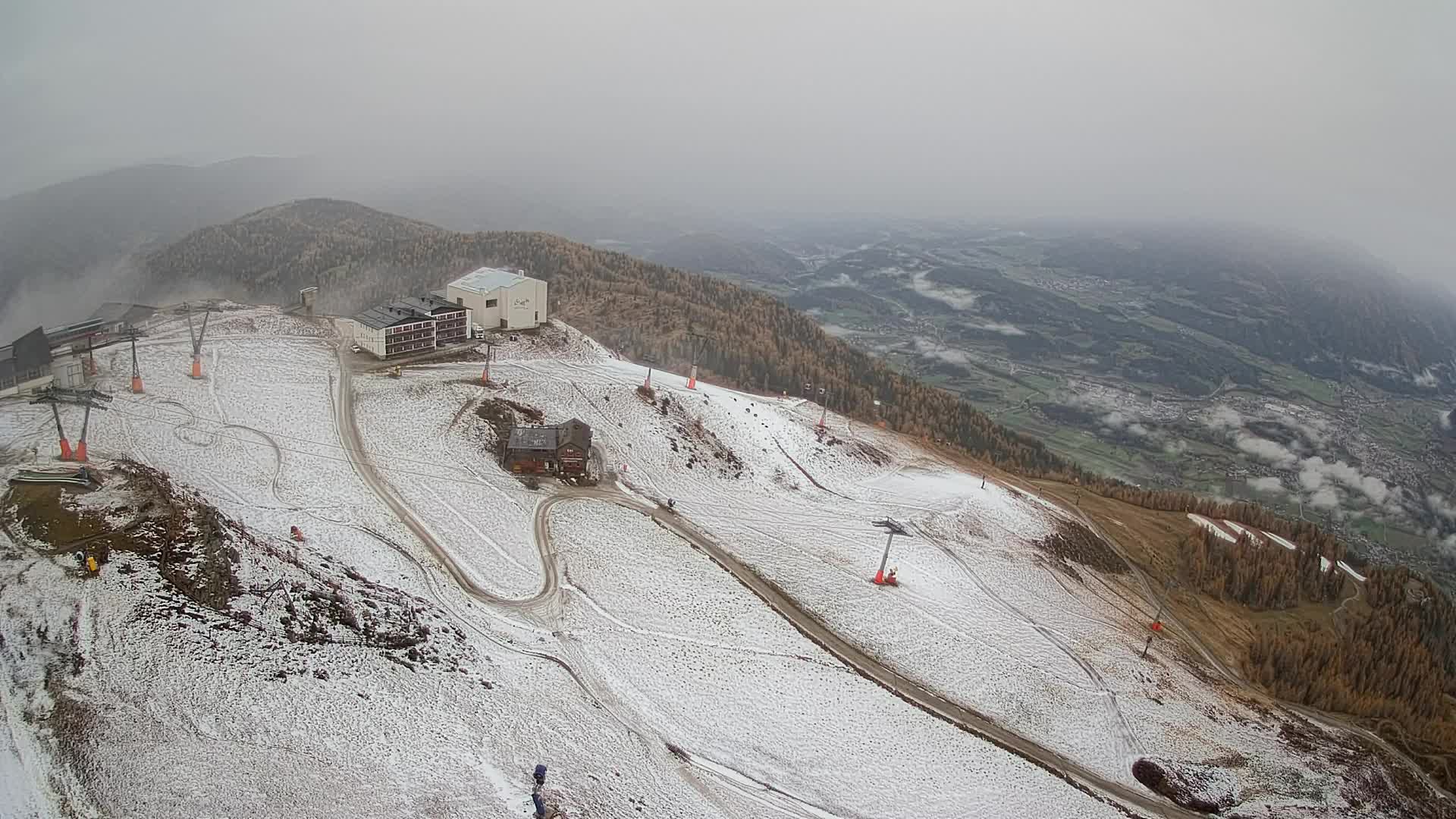 Station de ski Kronplatz sommet | vue sur Brunico