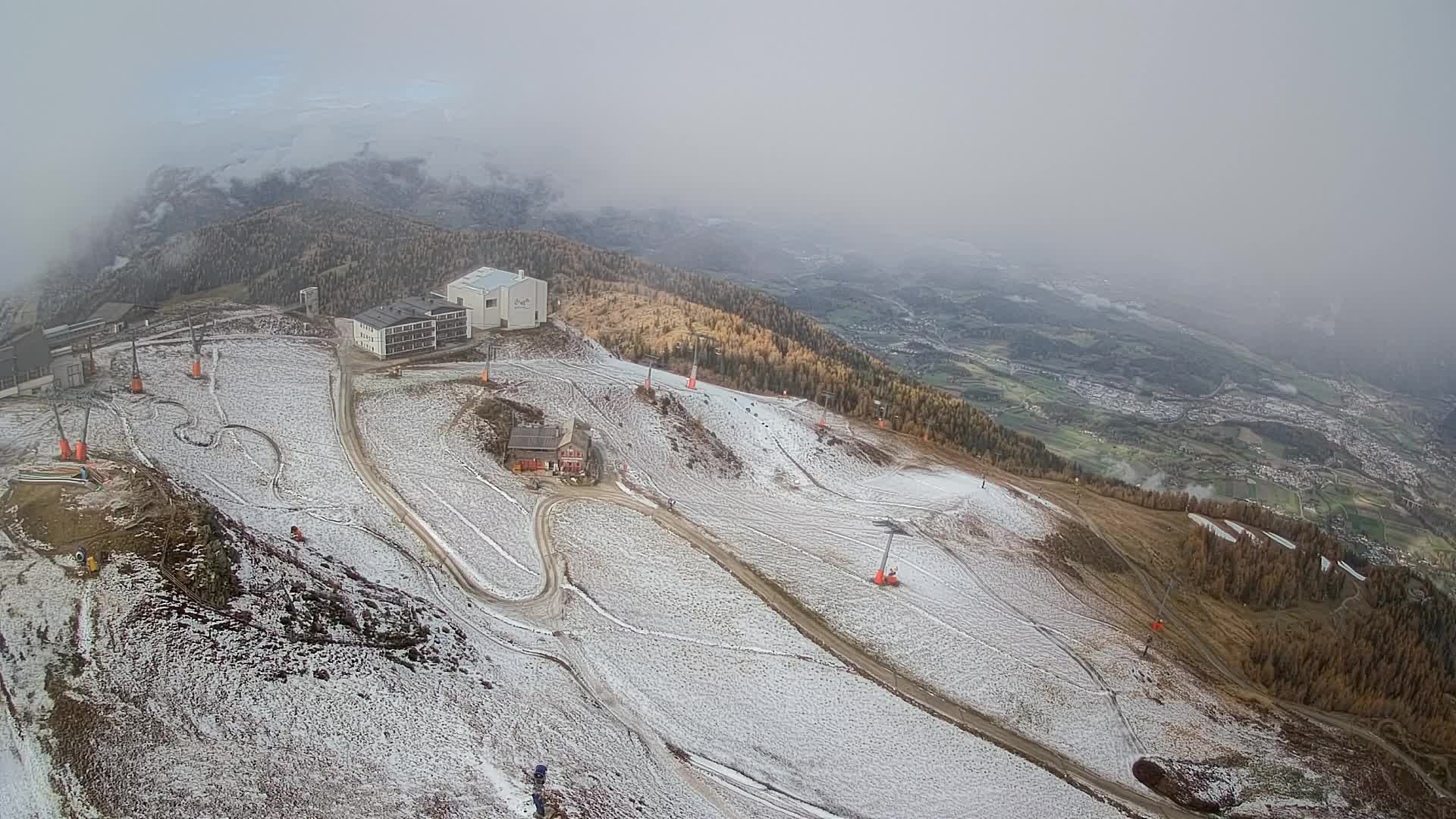 Kronplatz peak Ski resort | view to Bruneck