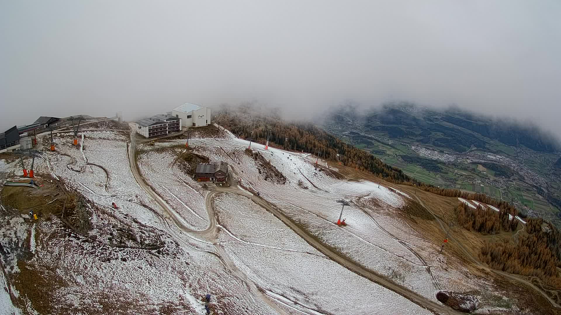 Stazione sciistica di Plan de Corones | vista su Brunico