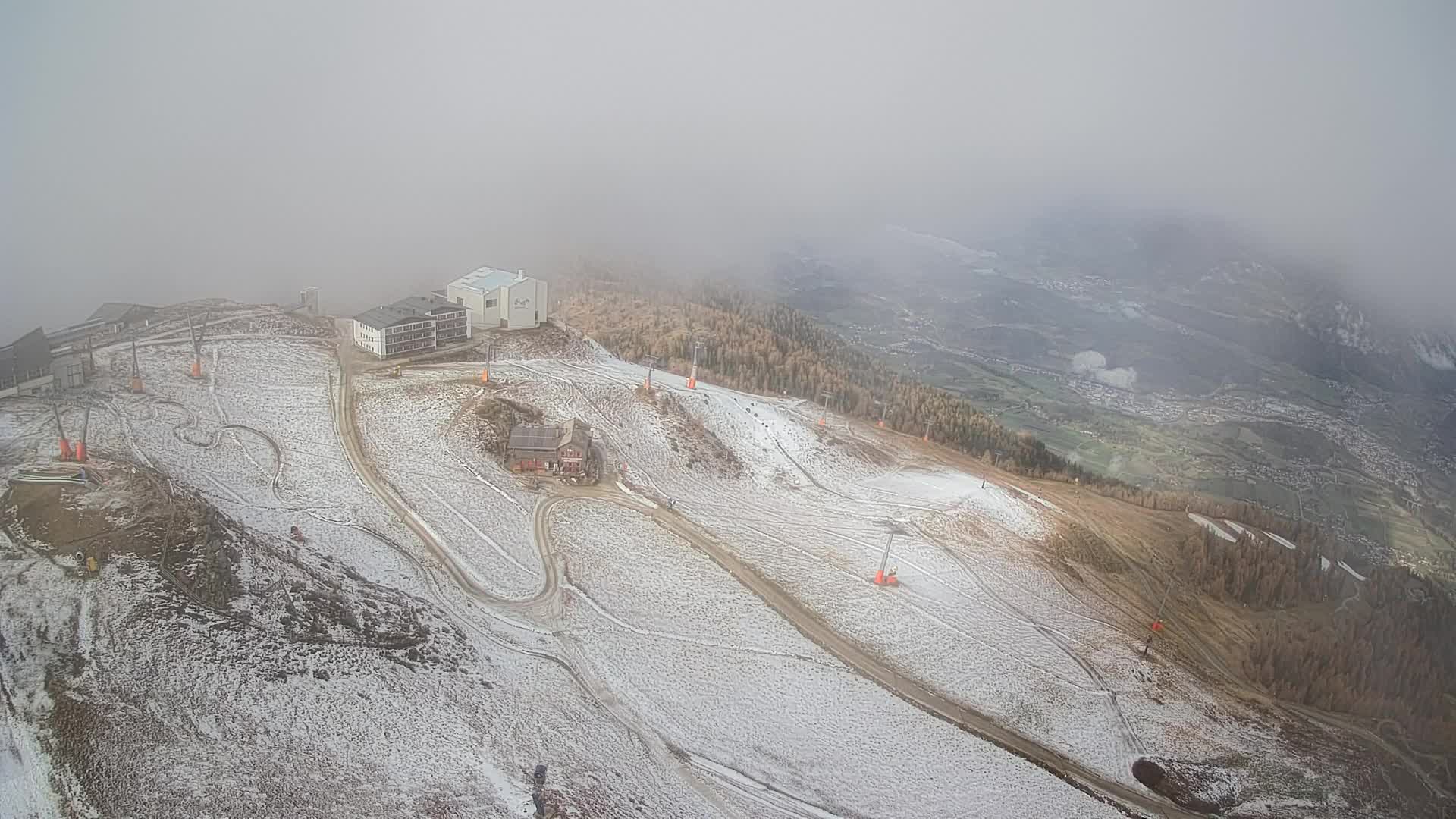Kronplatz peak Ski resort | view to Bruneck