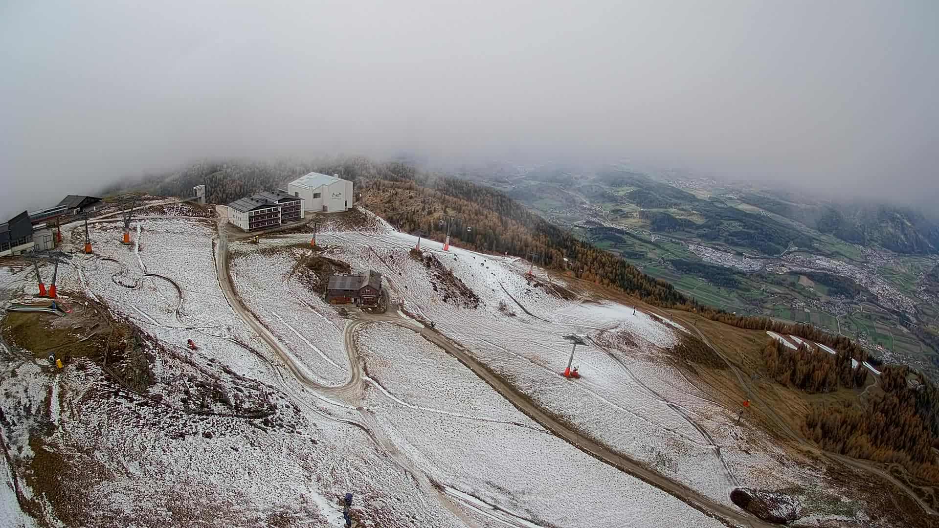 Kronplatz peak Ski resort | view to Bruneck
