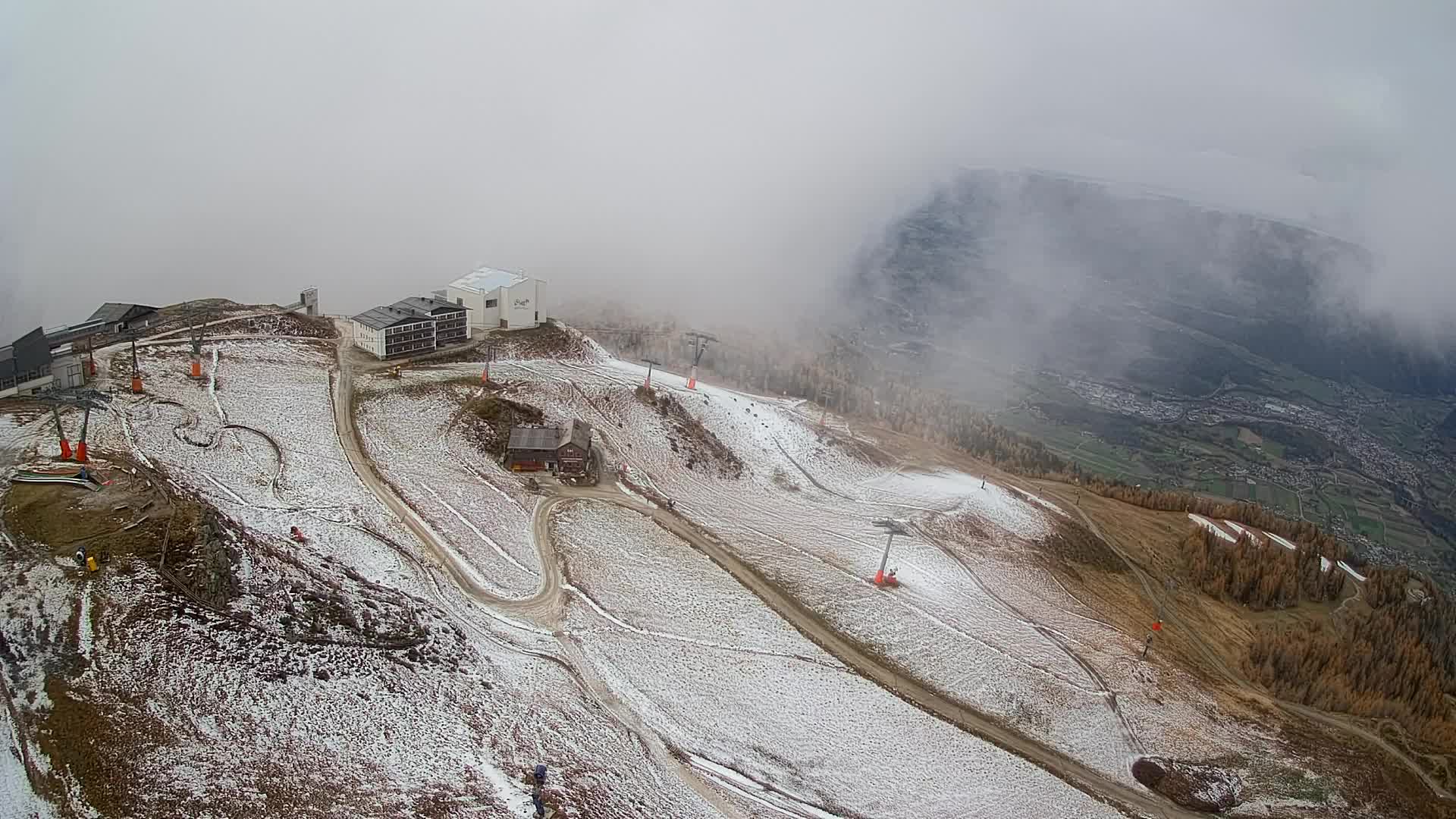 Kronplatz peak Ski resort | view to Bruneck
