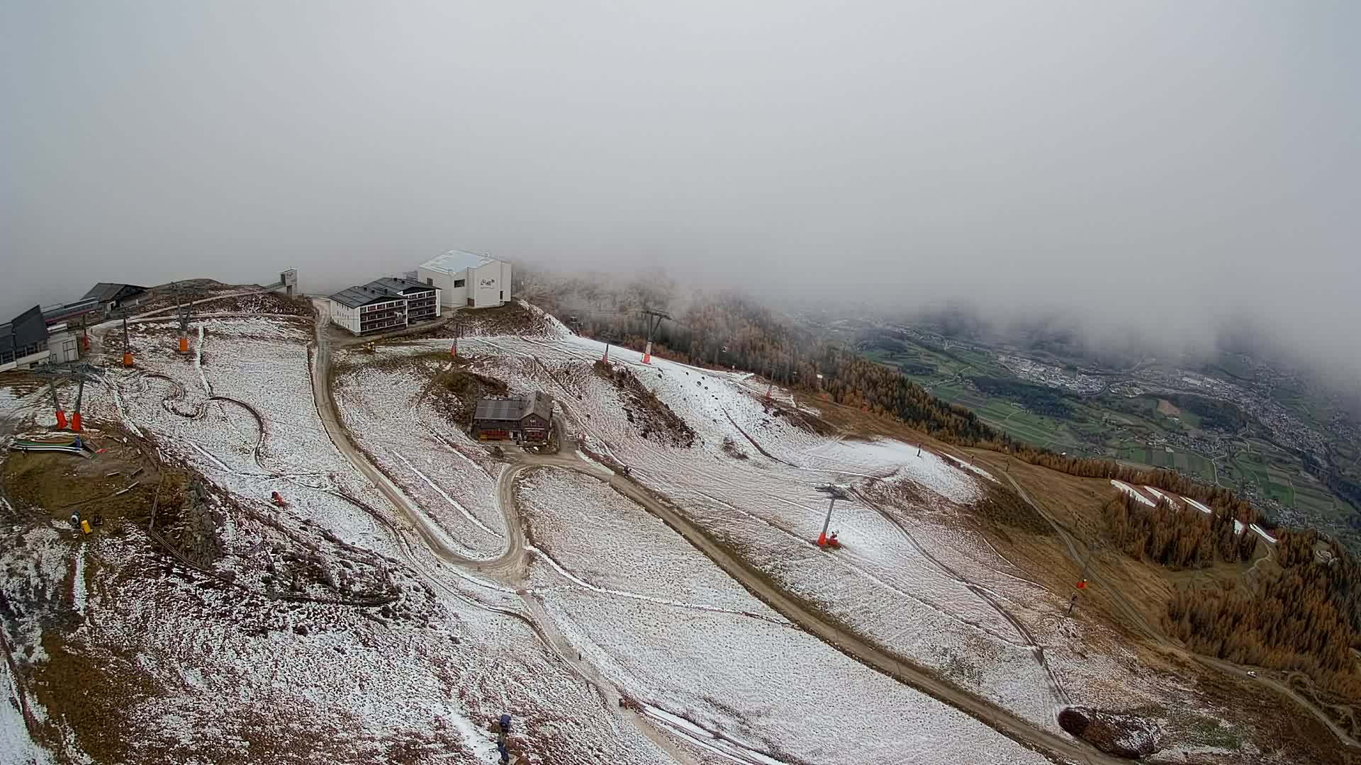 Stazione sciistica di Plan de Corones | vista su Brunico