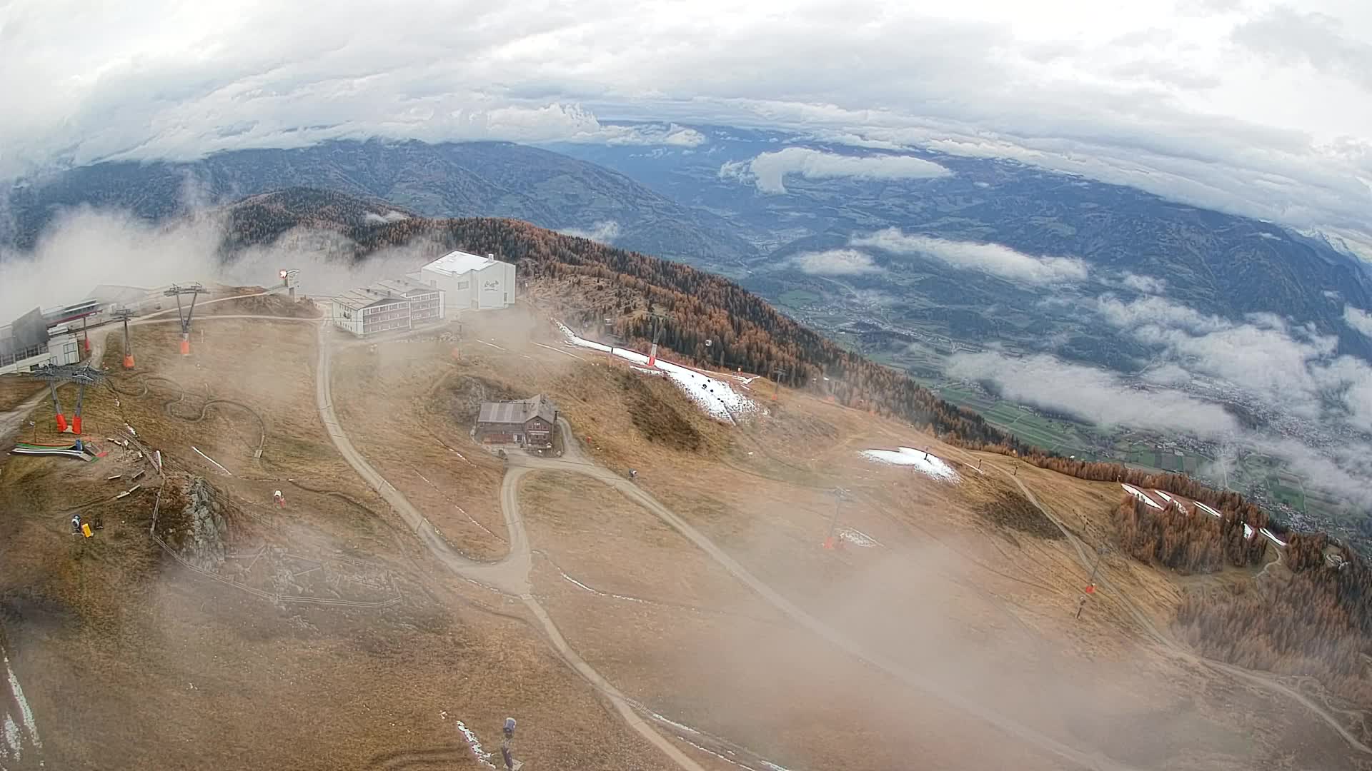 Smučišče Kronplatz – vrh | pogled na Bruneck