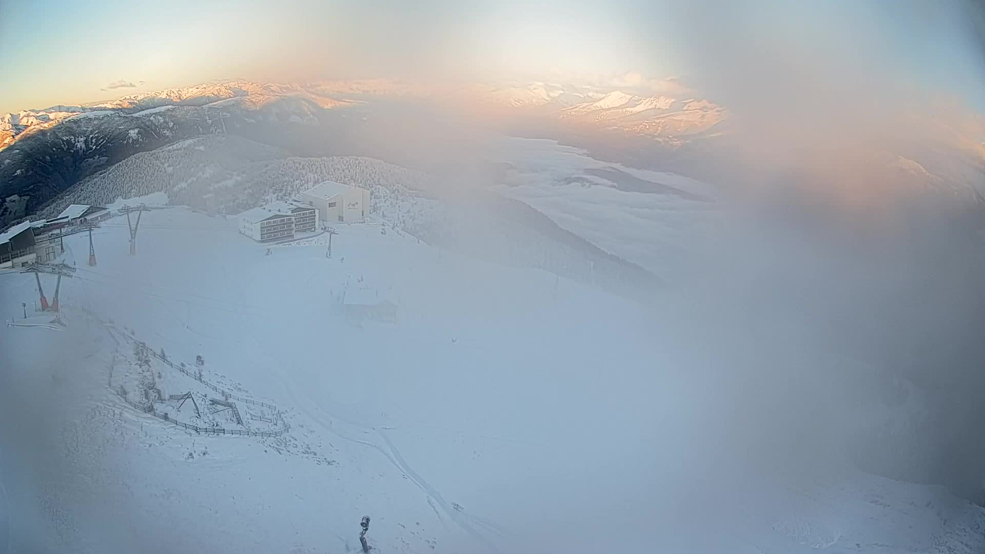 Kronplatz peak Ski resort | view to Bruneck