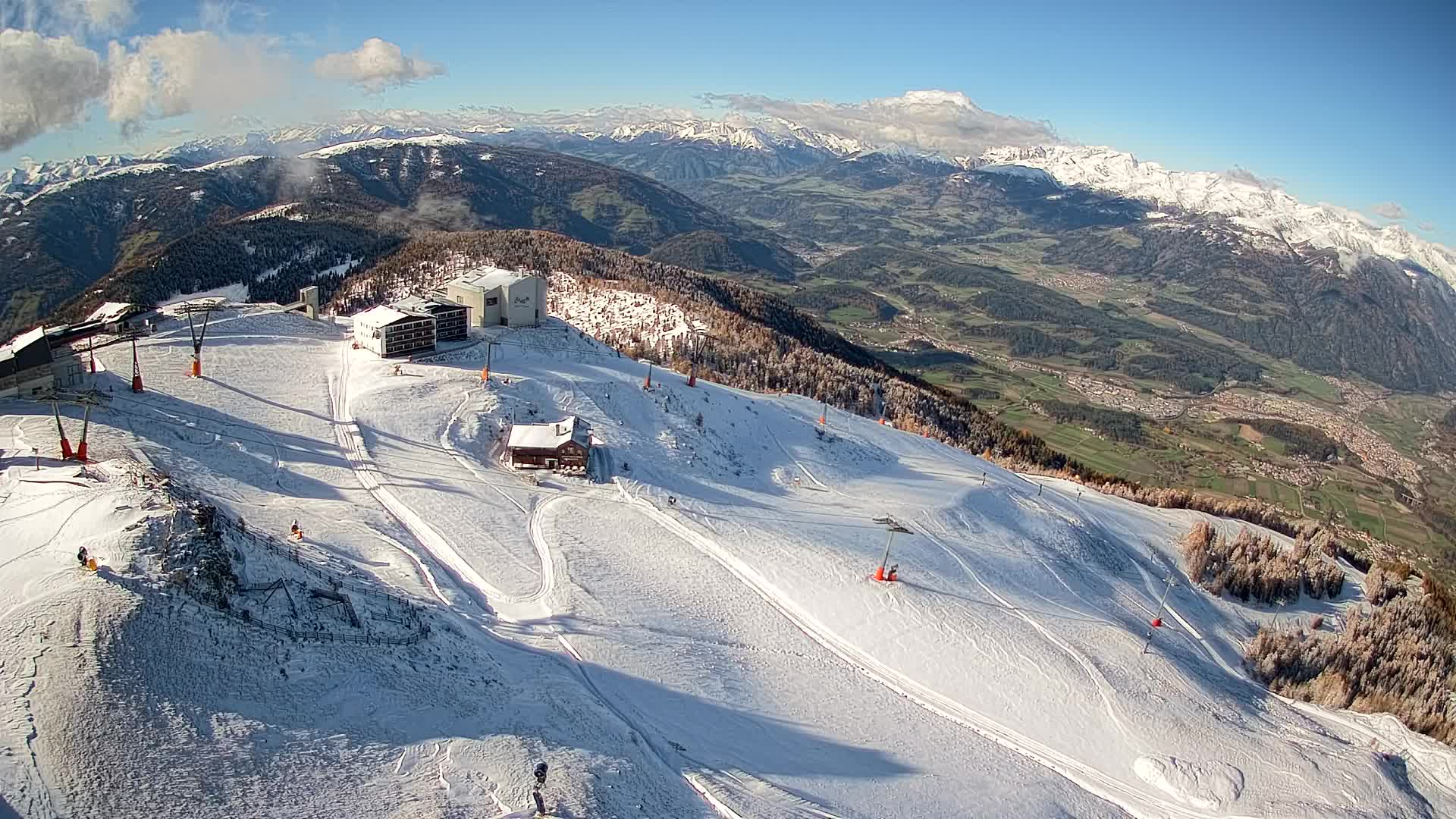 Kronplatz peak Ski resort | view to Bruneck