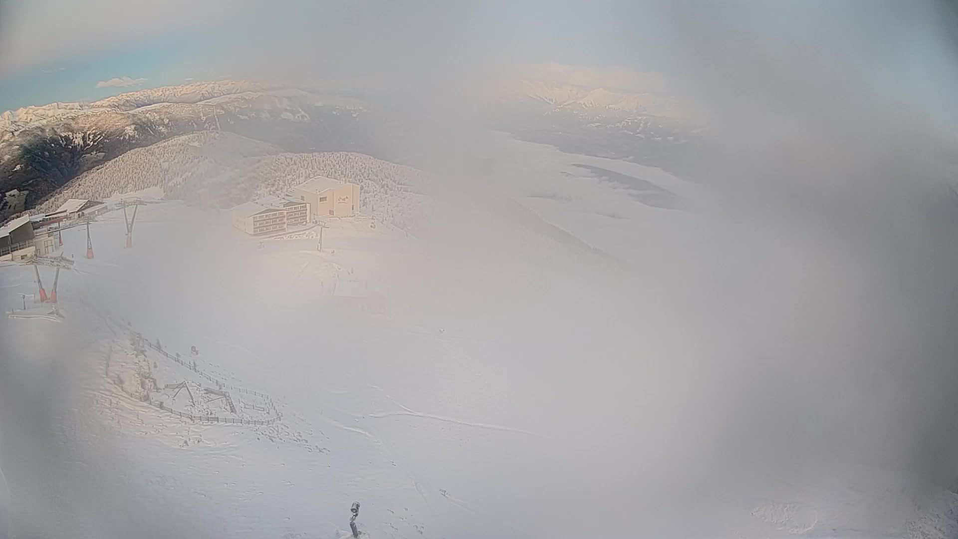 Skigebiet Kronplatz Gipfel | Blick auf Bruneck