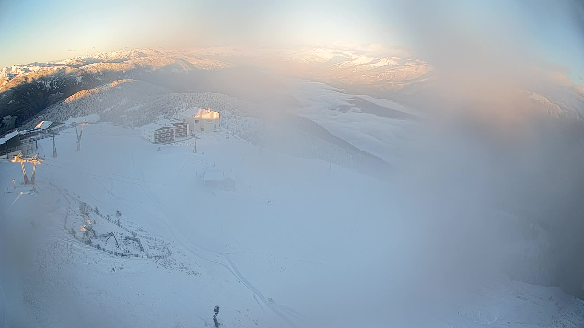 Skigebiet Kronplatz Gipfel | Blick auf Bruneck