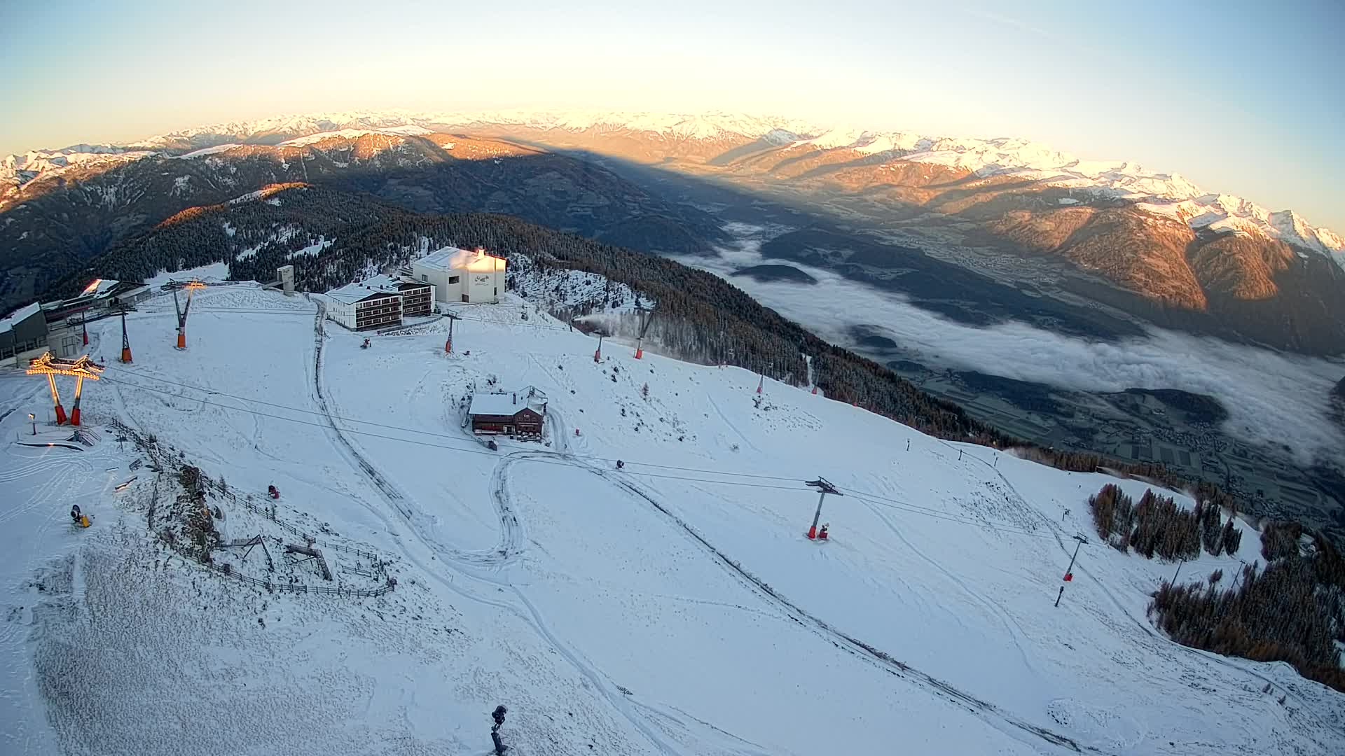 Smučišče Kronplatz – vrh | pogled na Bruneck