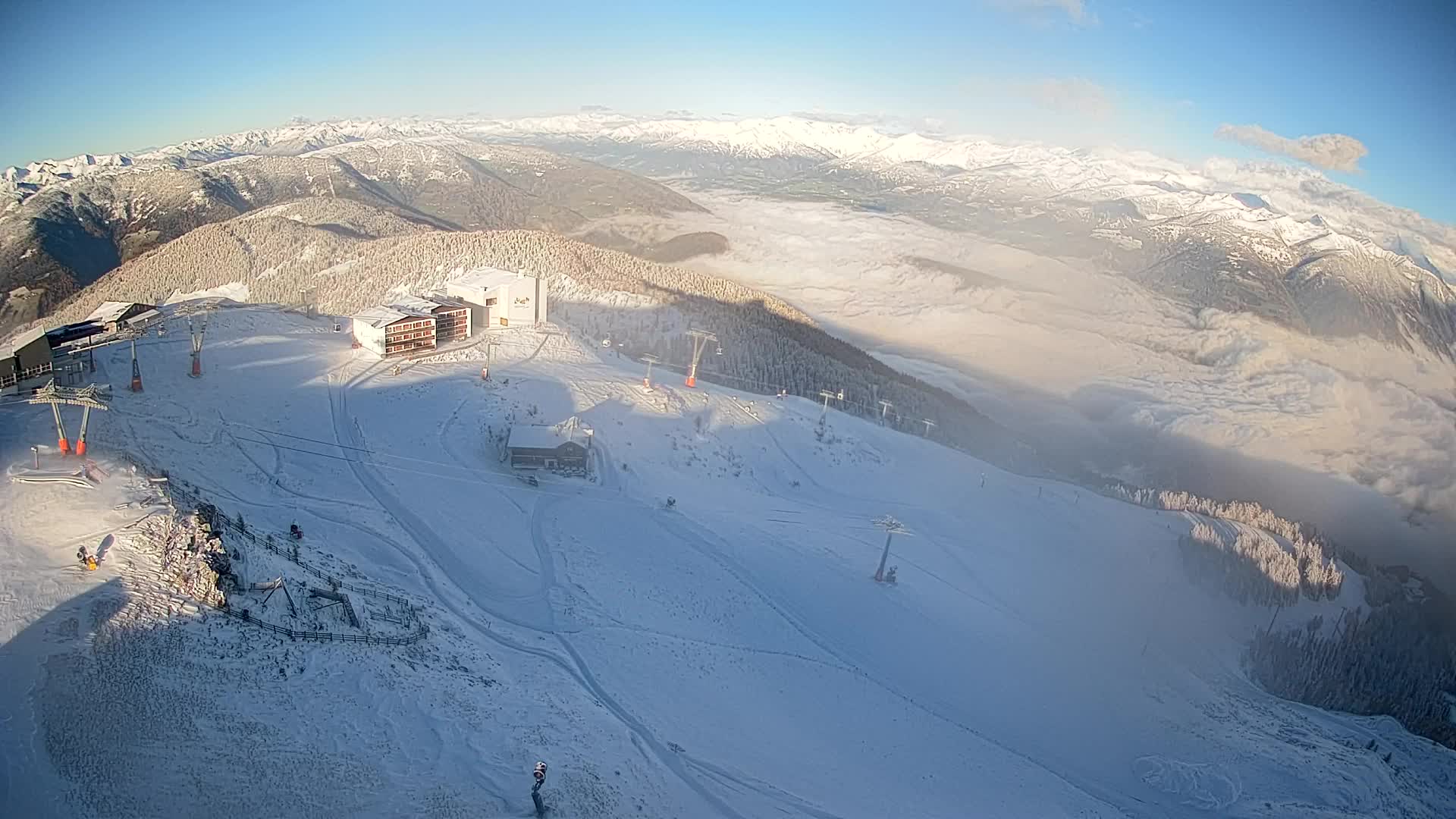 Stazione sciistica di Plan de Corones | vista su Brunico